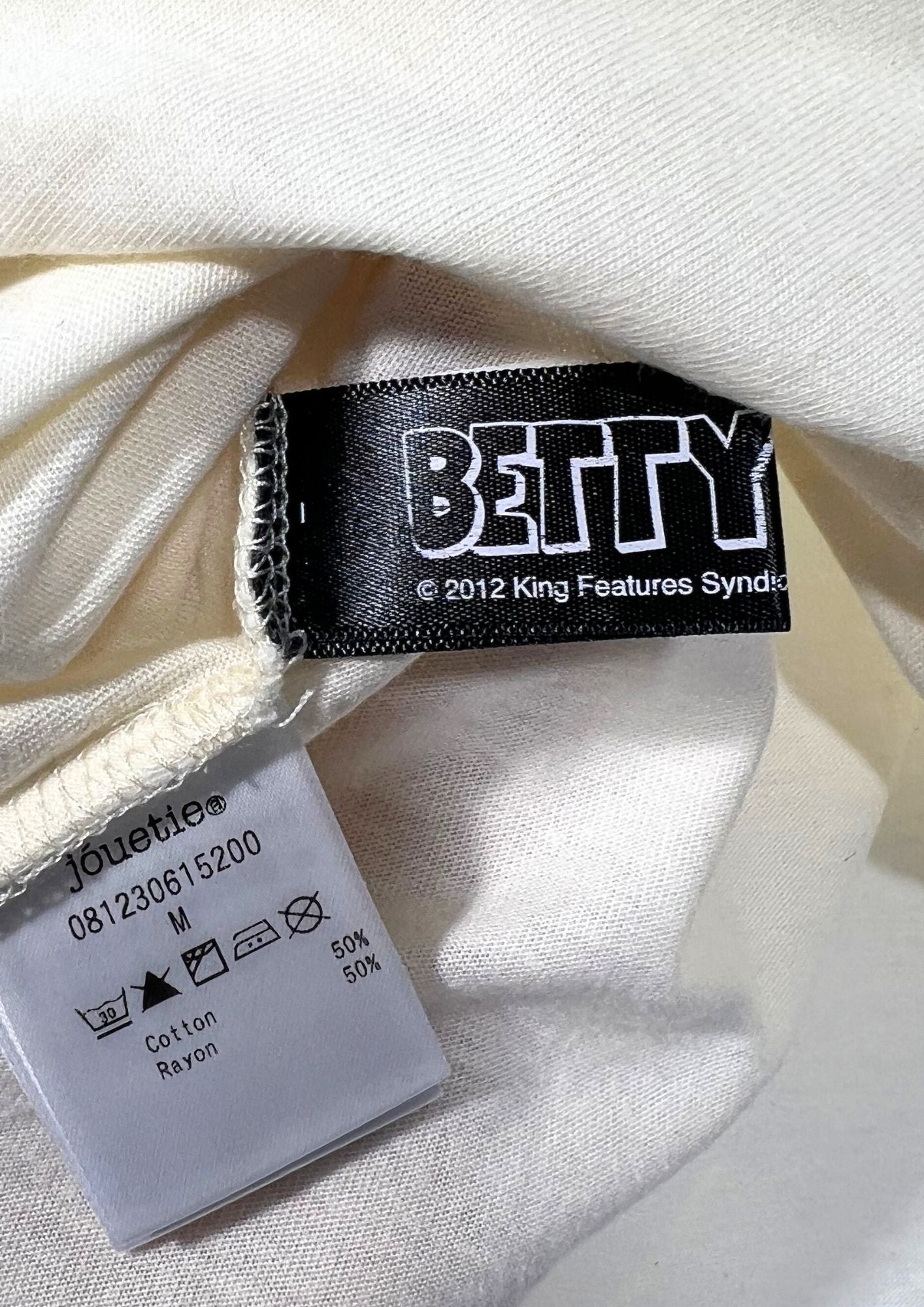 2012 Betty Boop x Jouetie x Thrasher Magazine 'Betty Calling' T-shirt (M-L)