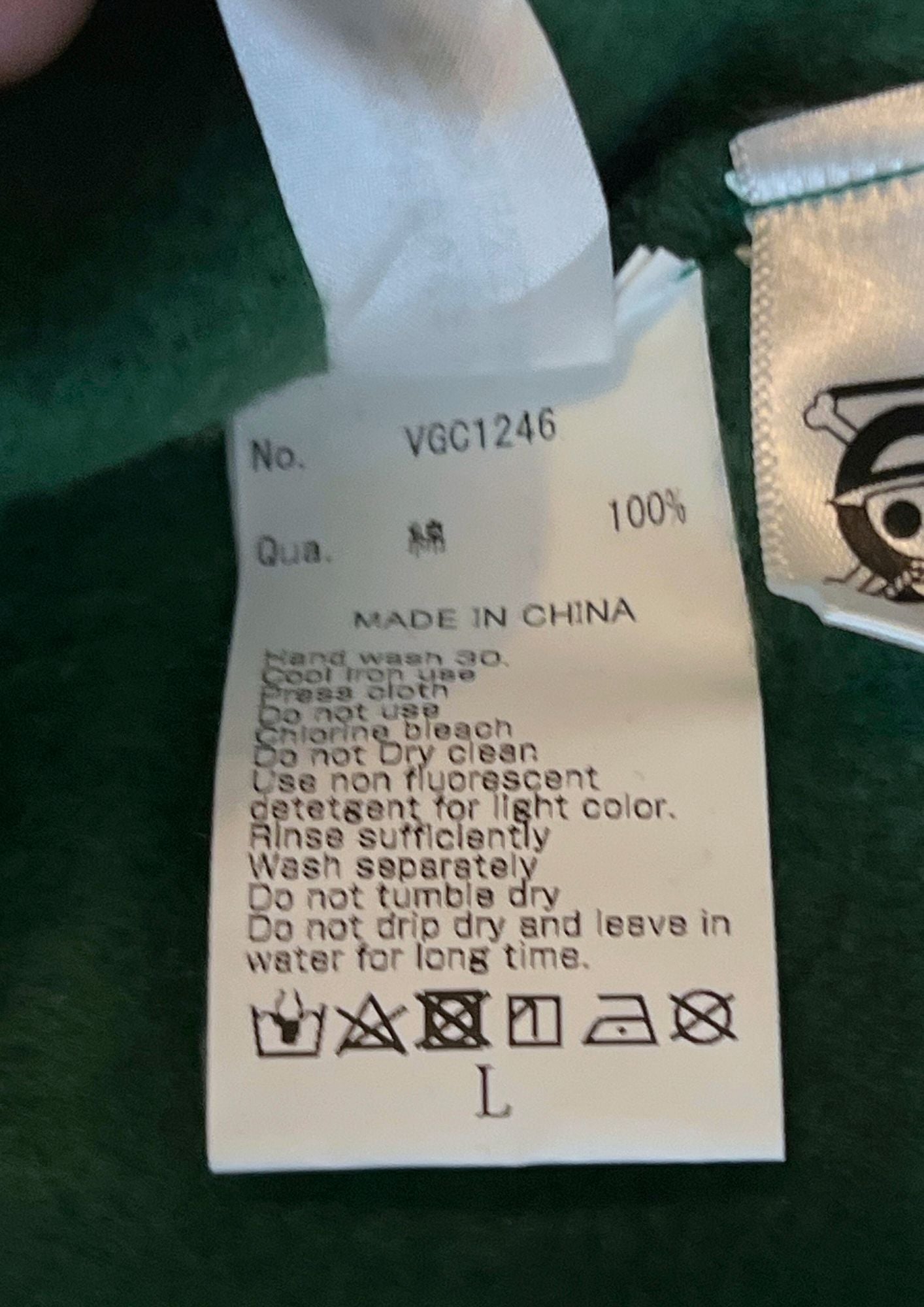 2022 One Piece x VANQUISH 'Zoro' Hoodie