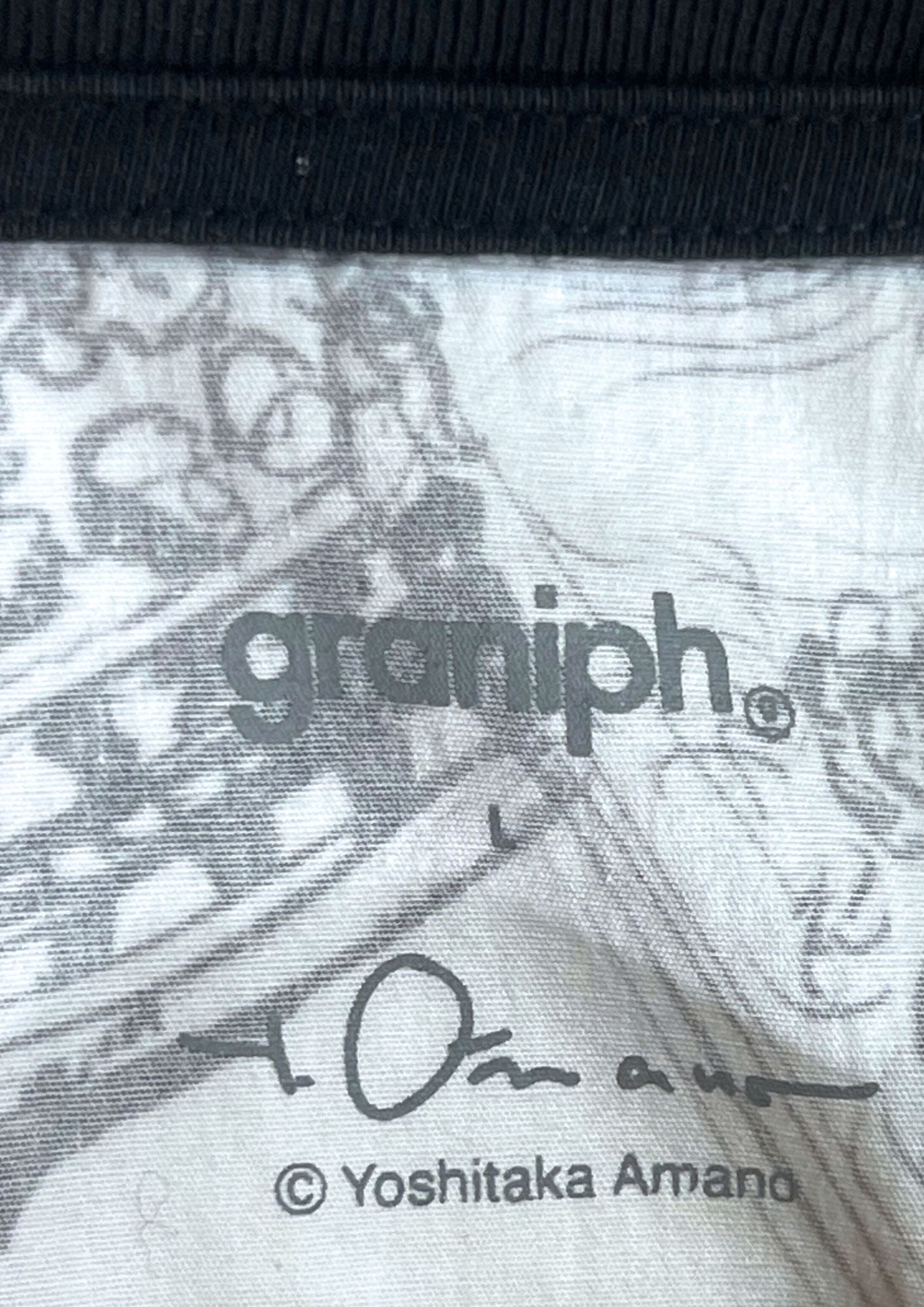 2023 Yoshitaka Amano x Graniph 'Lover's Kiss' T-shirt (L)