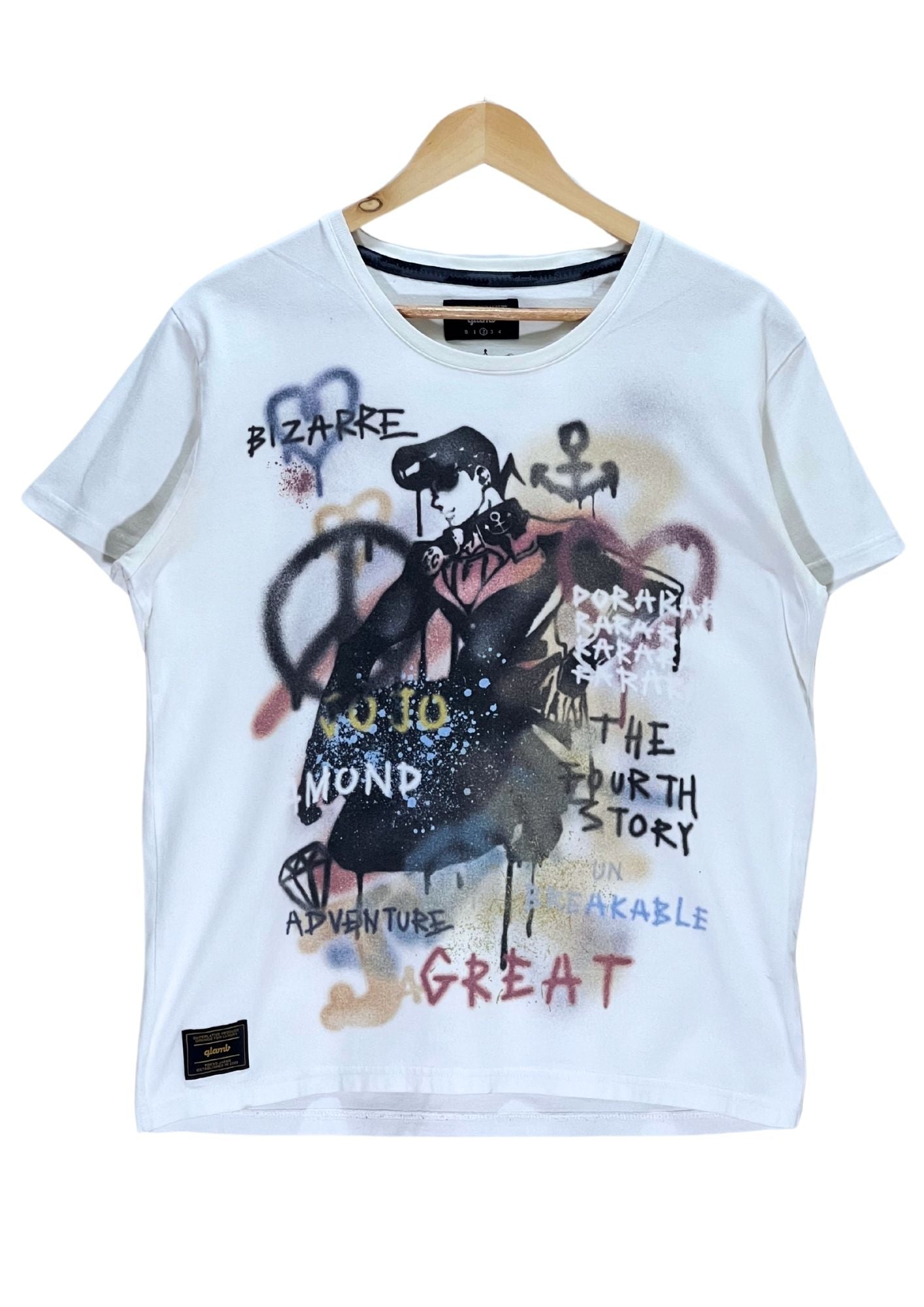 20 Jojo's Bizarre Adventure x GLAMB 'Josuke' T-shirt (M)
