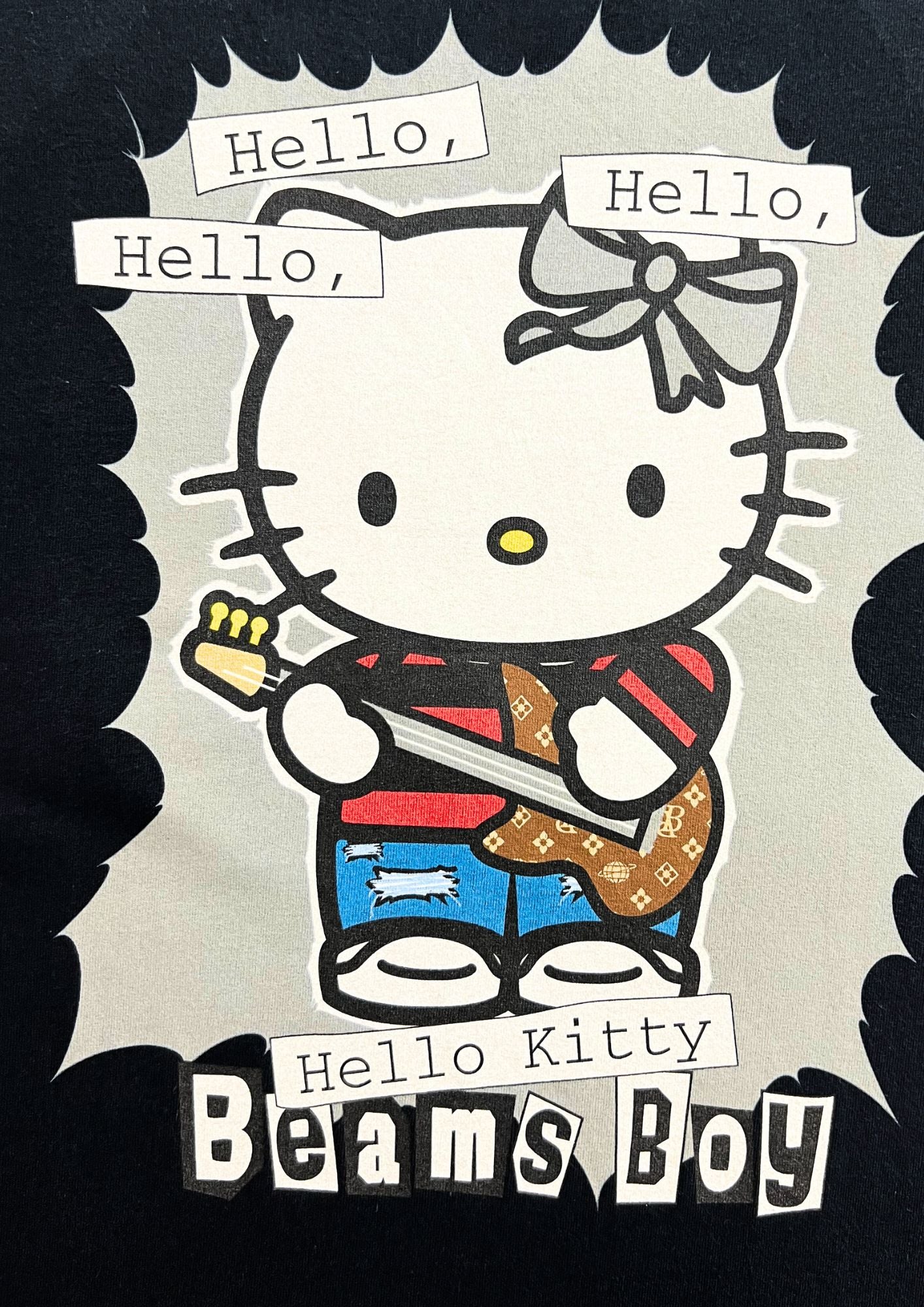 00s Hello Kitty x BEAMS 'Hello Kitty Beams Boy'' T-shirt