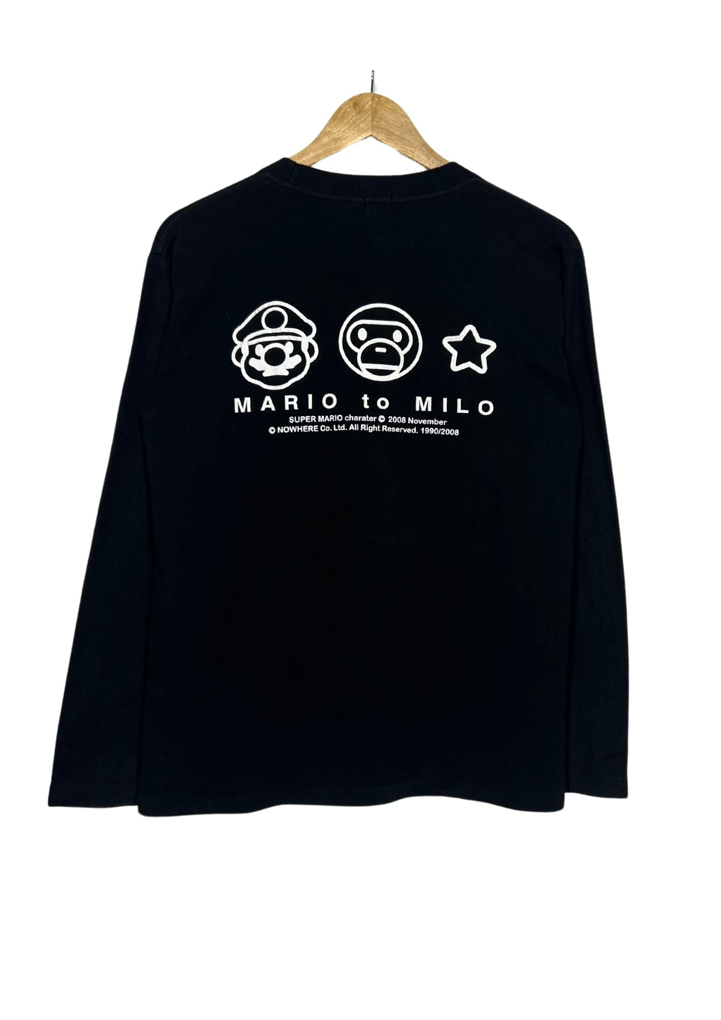 2008 Super Mario x Baby Milo by A Bathing Ape 'Mario to Milo' L / S Shirts