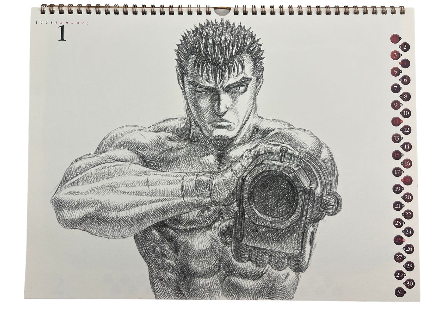 Berserk 1998 Calendar Kentaro Miura