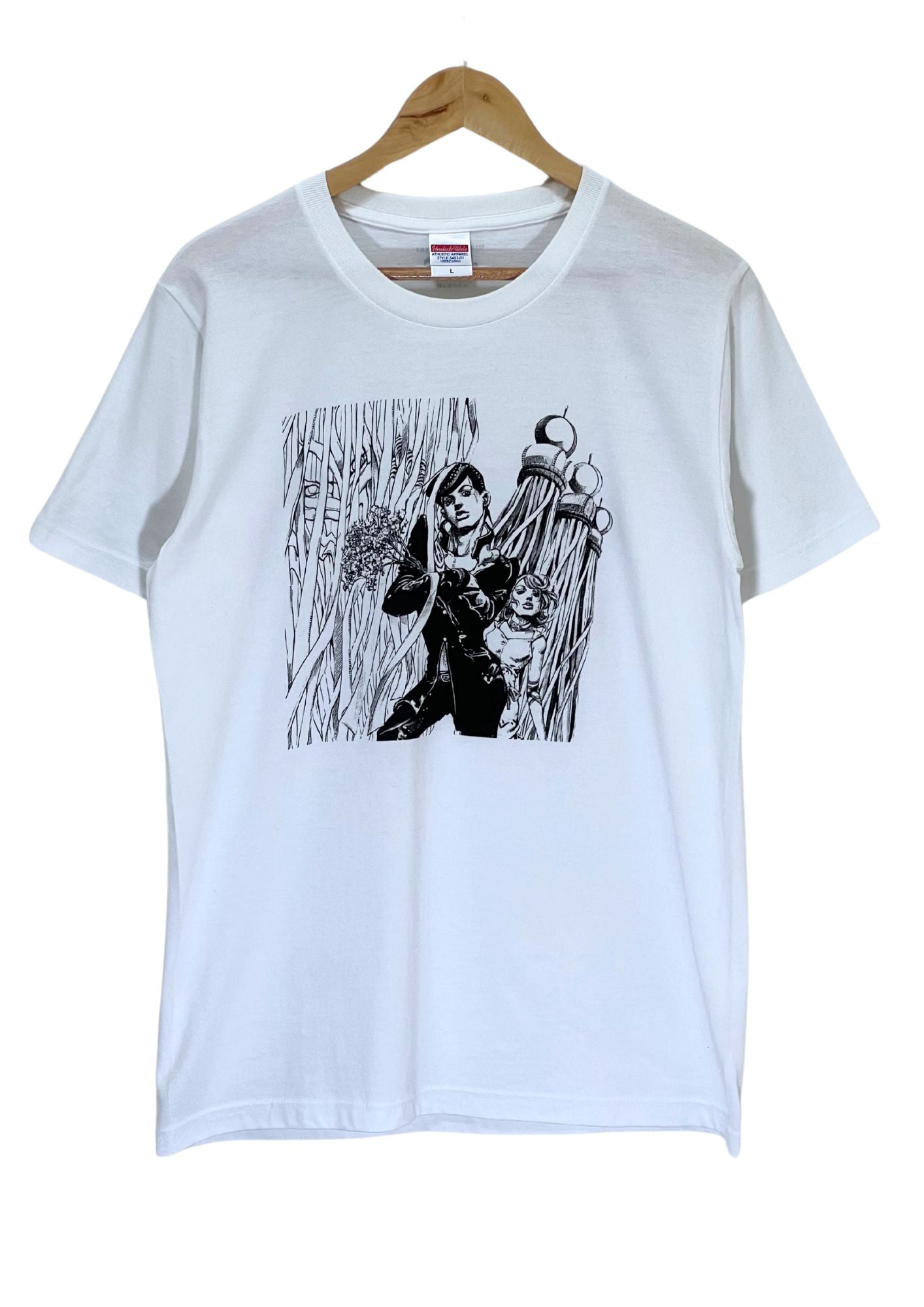 2012 Jojo's Bizarre Adventure x Hirohiko Araki JOJO Exhibition Limited 'Josuke, Reimi & Crazy Diamond' T-shirt (M)