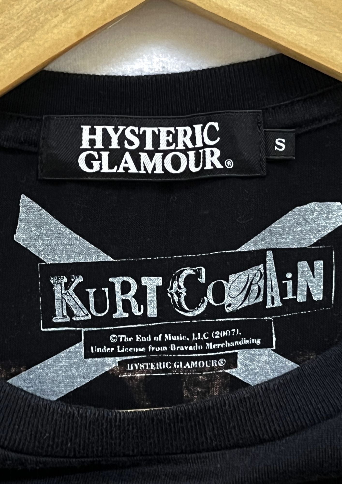 2007 HYSTERIC GLAMOUR x Kurt Cobain Pick Me, Yeah! 'Tiger?' T-shirt (S)