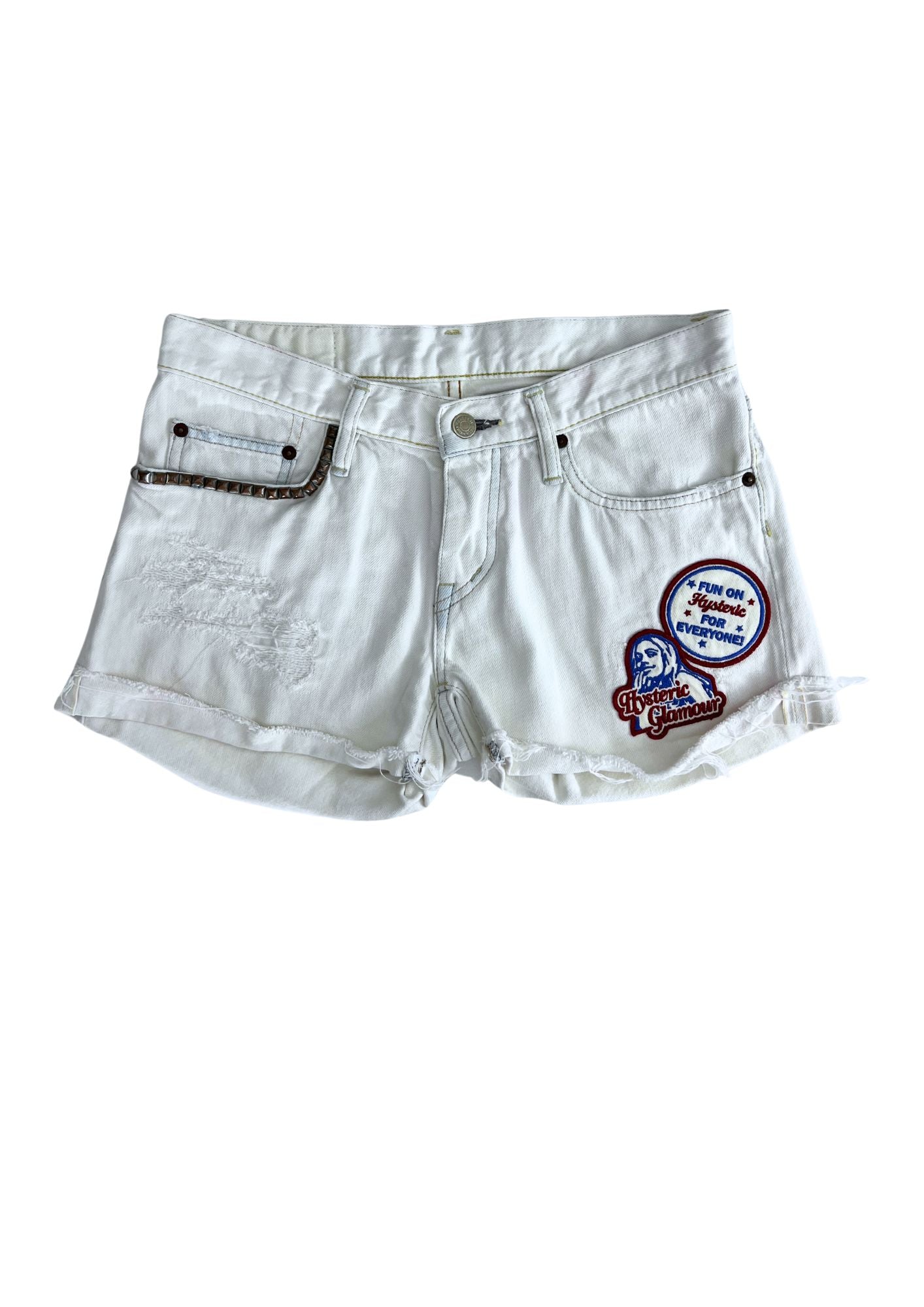 2000s Vintage HYSTERIC GLAMOUR Studs Denim Shorts