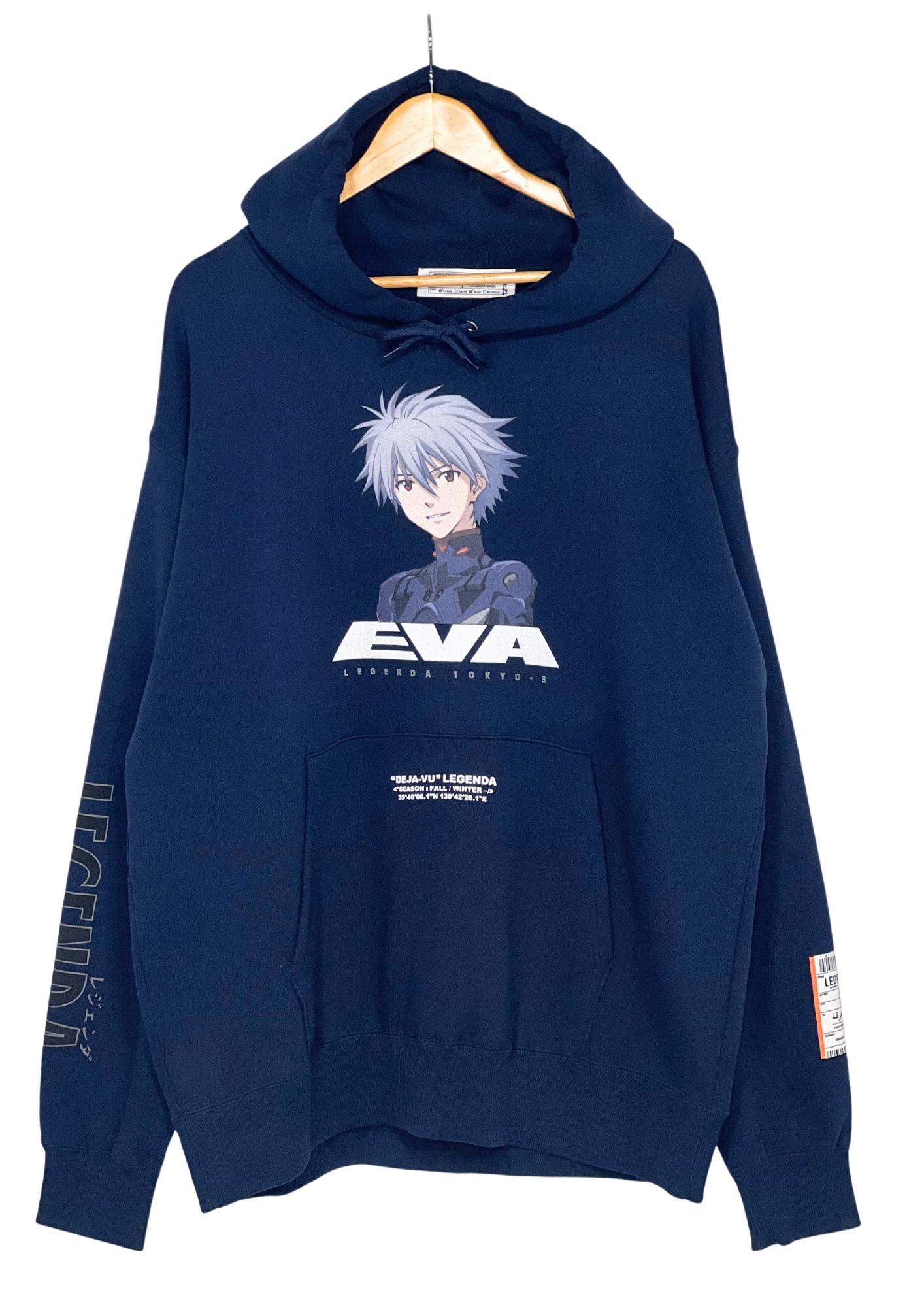 2019 Neon Genesis Evangelion x Legenda Kaworu Hoodie