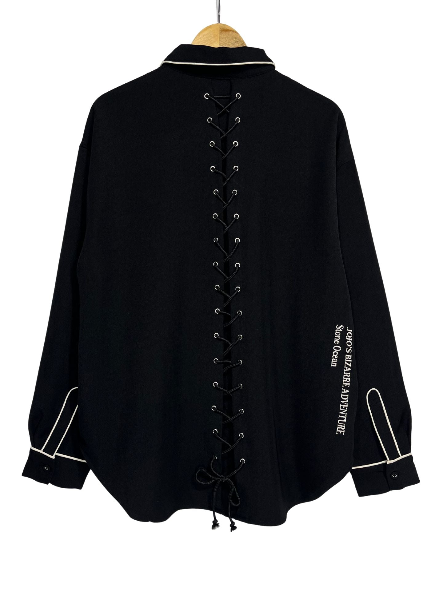 Jojo's Bizarre Adventure x Jouetie Stone Ocean Back Lace-Up Long Sleeve Shirt