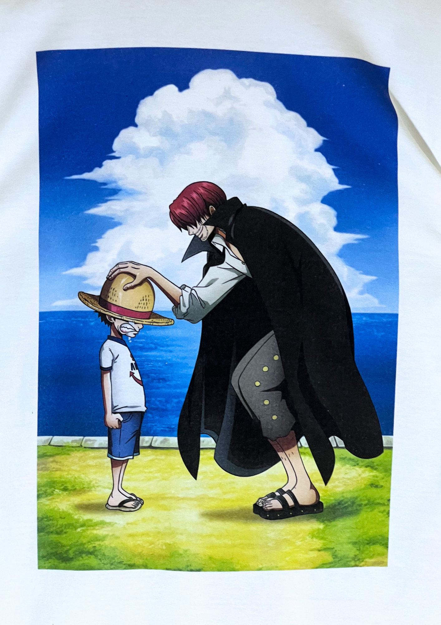 2025 One Piece x Mugiwara Store 25th Anniversary of TV Animation ‘Shanks & Luffy’ T-shirt (M-L)
