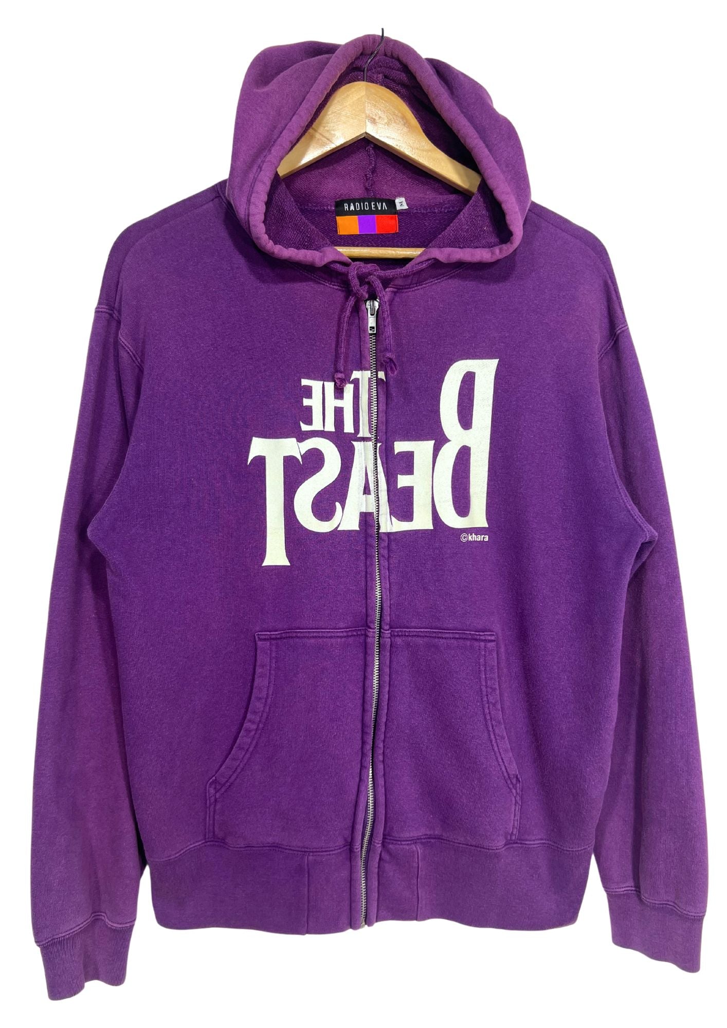2010s Neon Genesis Evangelion x RADIO EVA The Beast Zip-up Hoodie