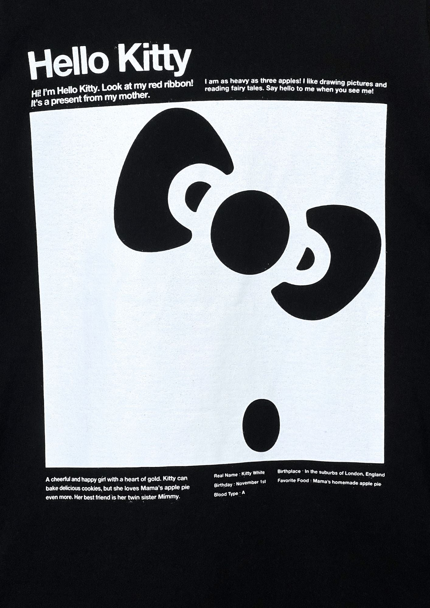 2012 Hello Kitty x Graniph 'About Kitty' T-shirt (XS)