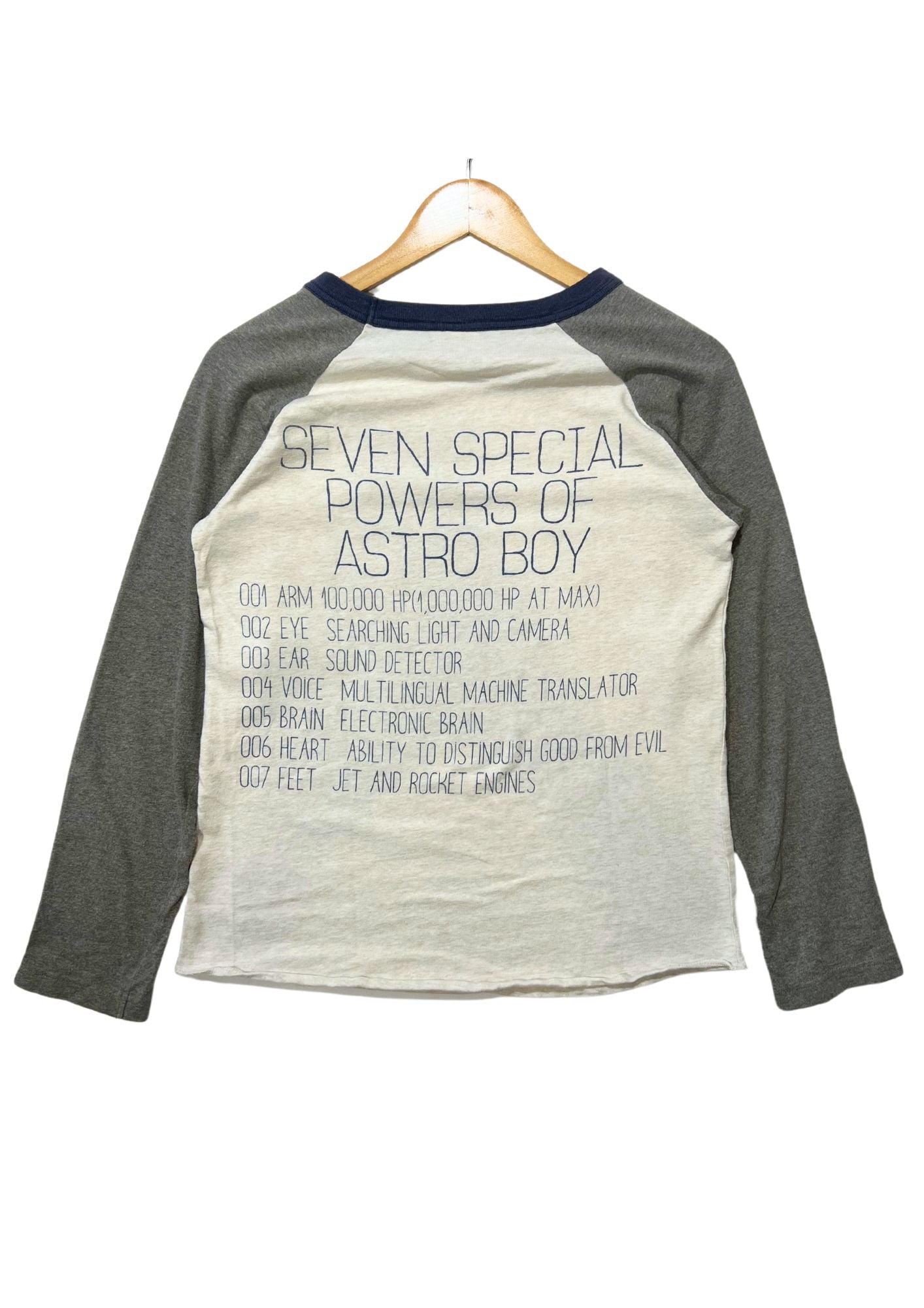 Astro Boy x NEEDELE WORK 'Seven Secret Powers of Astro Boy' L/S Raglan Shirt (S)