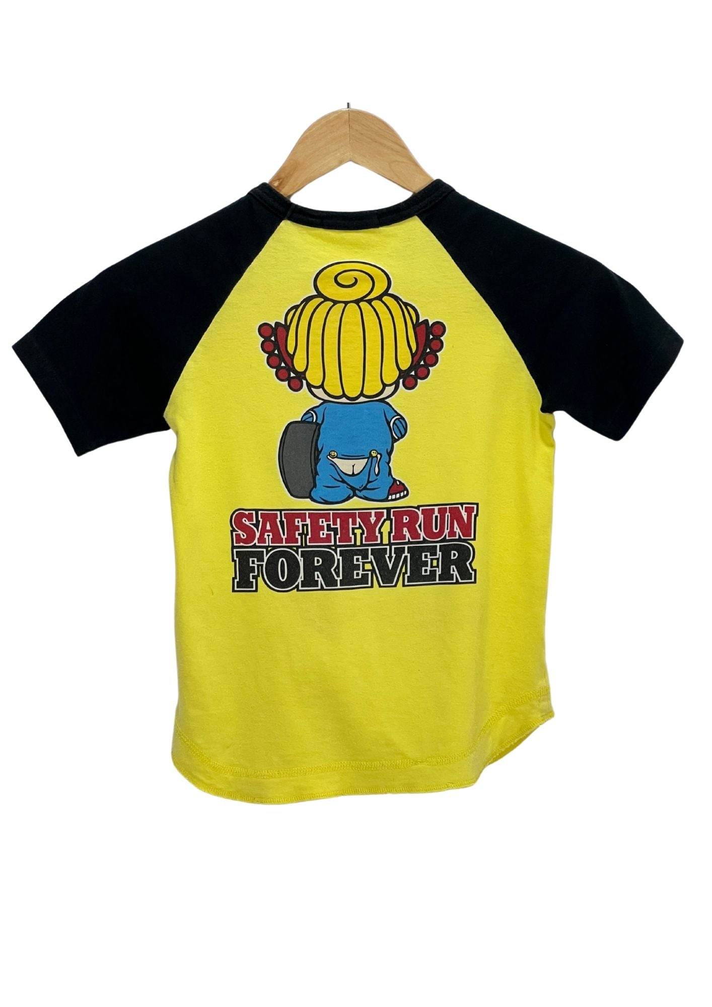 Y2K HYSTERIC MINI by HYSTERIC GLAMOUR 'Sunshine Grandprix' Baby Tee (Ladies S)