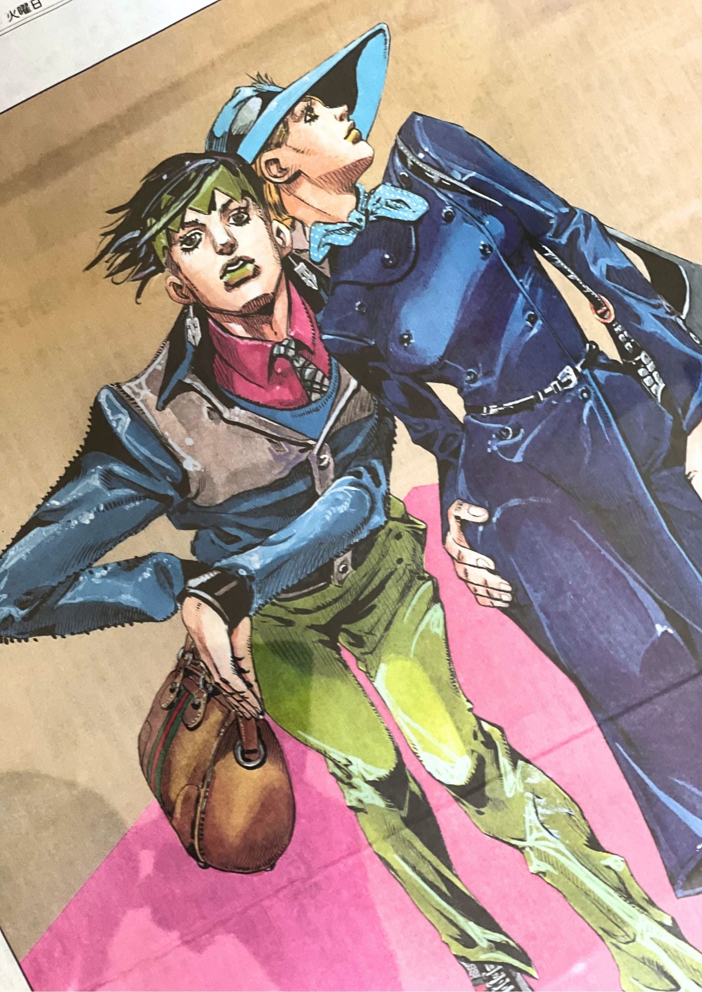 2011 Jojo’s Bizarre Adventure x GUCCI Ad Japanese Newspaper Poster (A2)