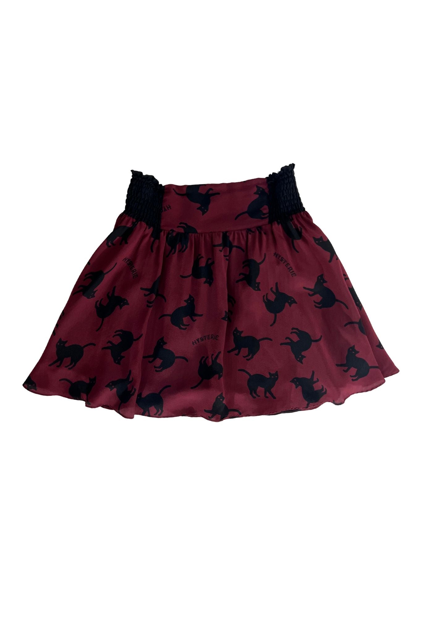 2010s HYSTERIC GLAMOUR 'Hysteric Cats' Silk Skirt