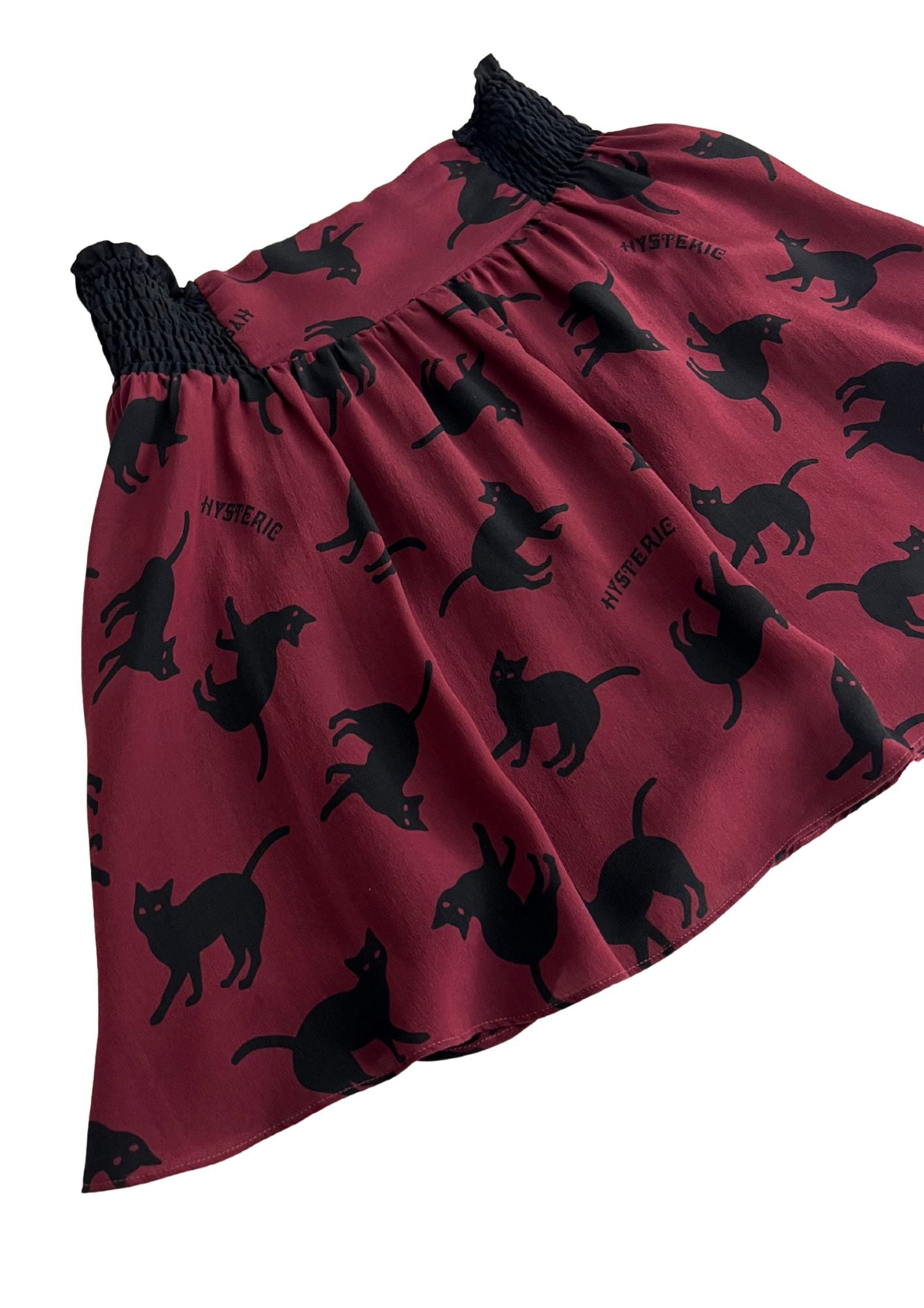 2010s HYSTERIC GLAMOUR 'Hysteric Cats' Silk Skirt