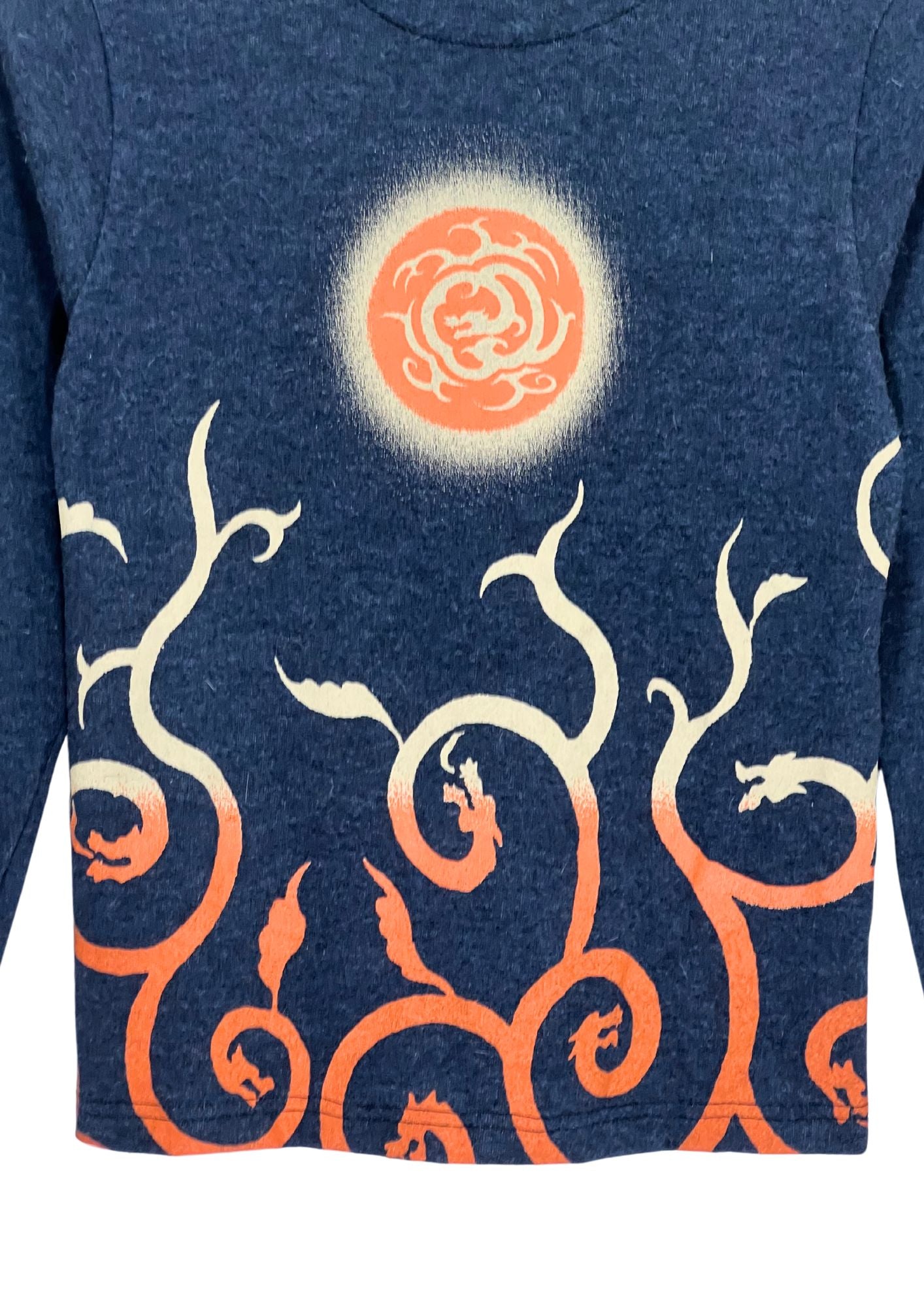 2000s CHIKIRIYA 'Dragons' Japanese Art Cardigan (Ladies XS)