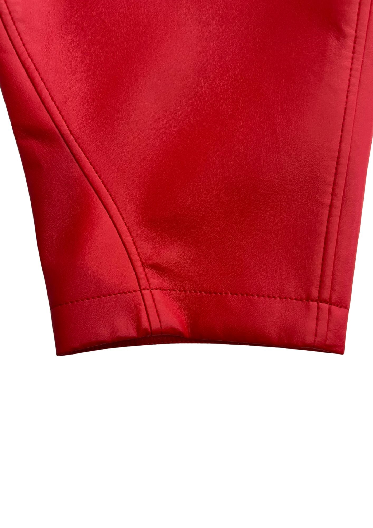 2015SS COMME des GARÇONS Rose and Blood Eco Leather Balloon Pants
