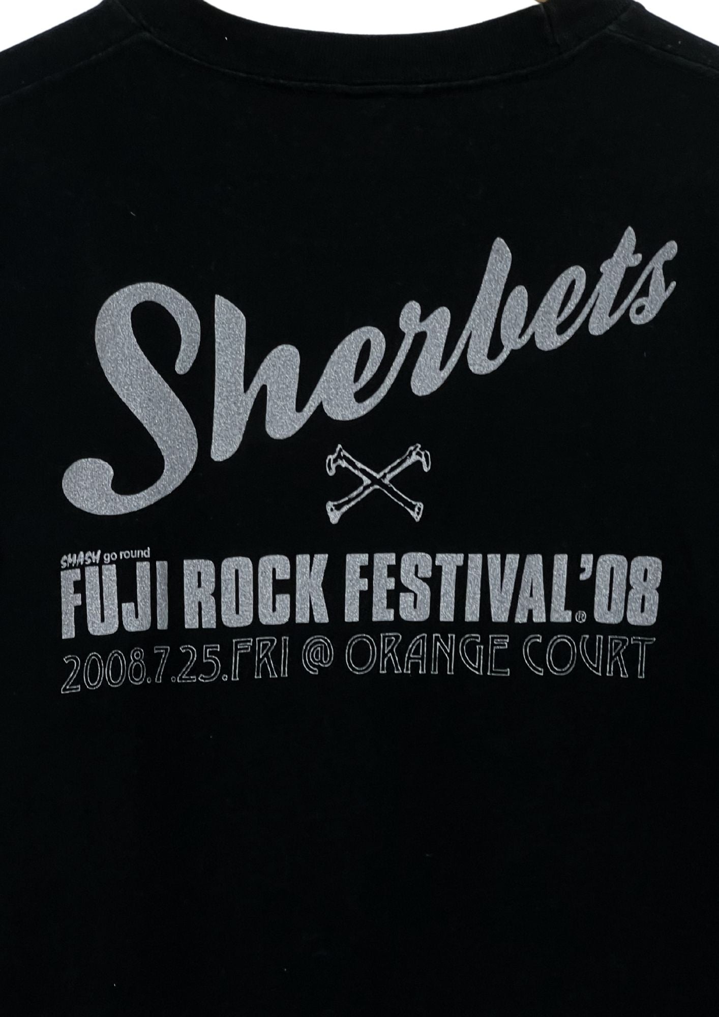 2008 THE SHERBETS Fuji Rock Festival '08 Japanese Band T-shirt (M-S)
