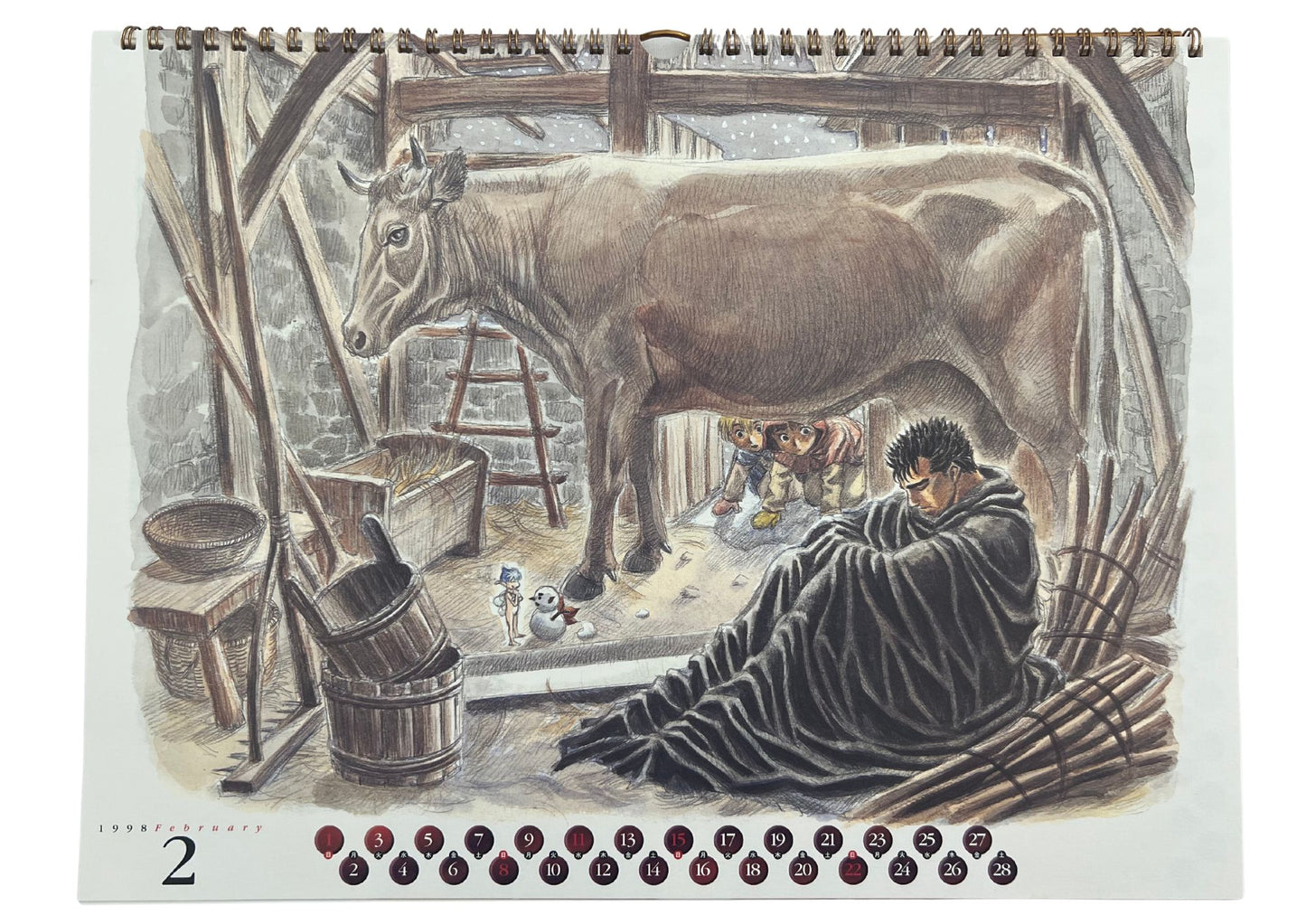 Berserk 1998 Calendar Kentaro Miura