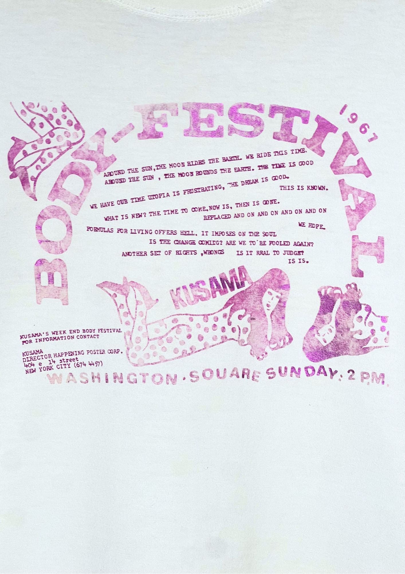2006 YAYOI KUSAMA x UNIQLO Creative Award Body Festival T-shirt