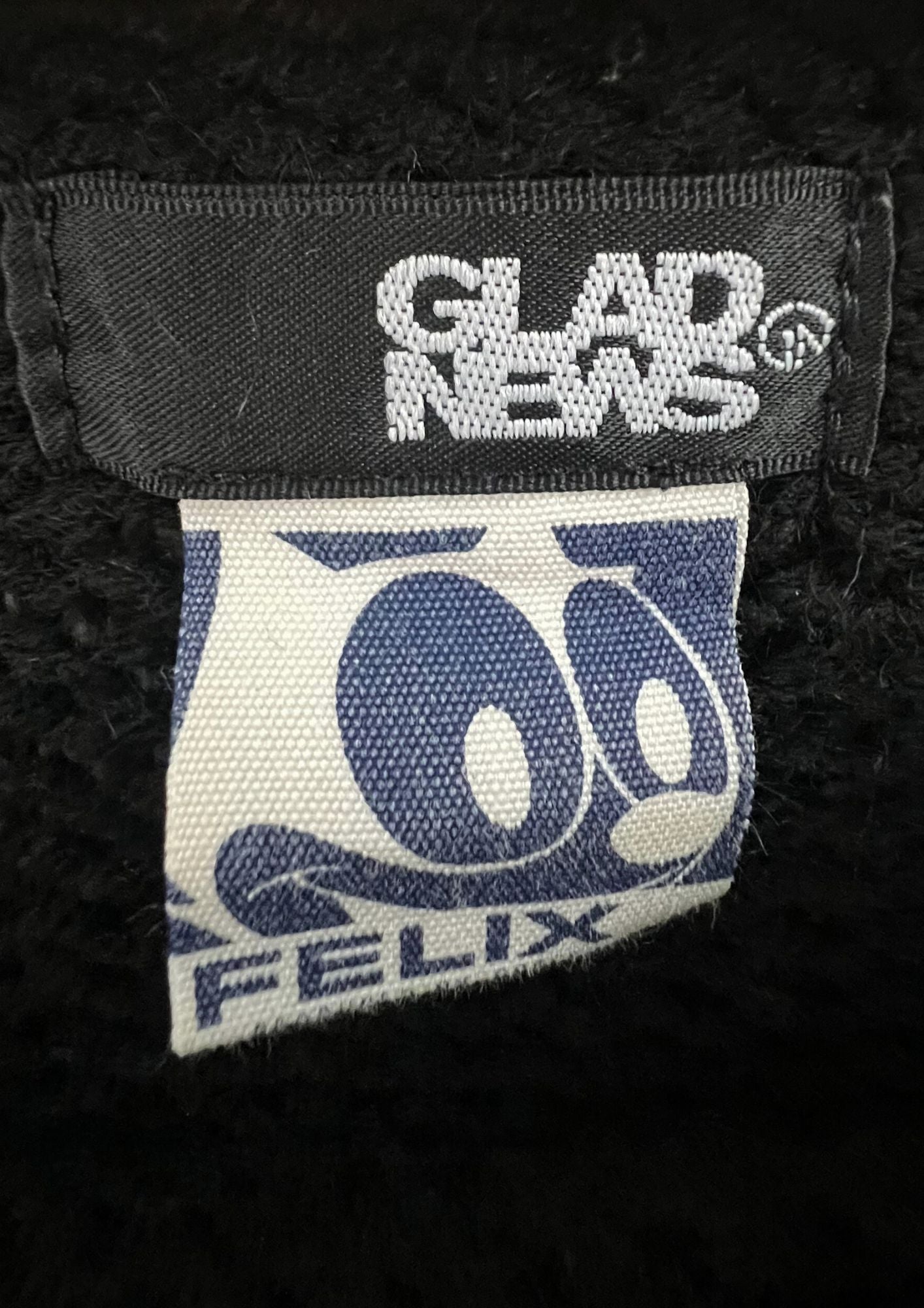 2000s GLAD NEWS x Felix the Cat 'I love Felix' Knit Sweater (Ladies S)