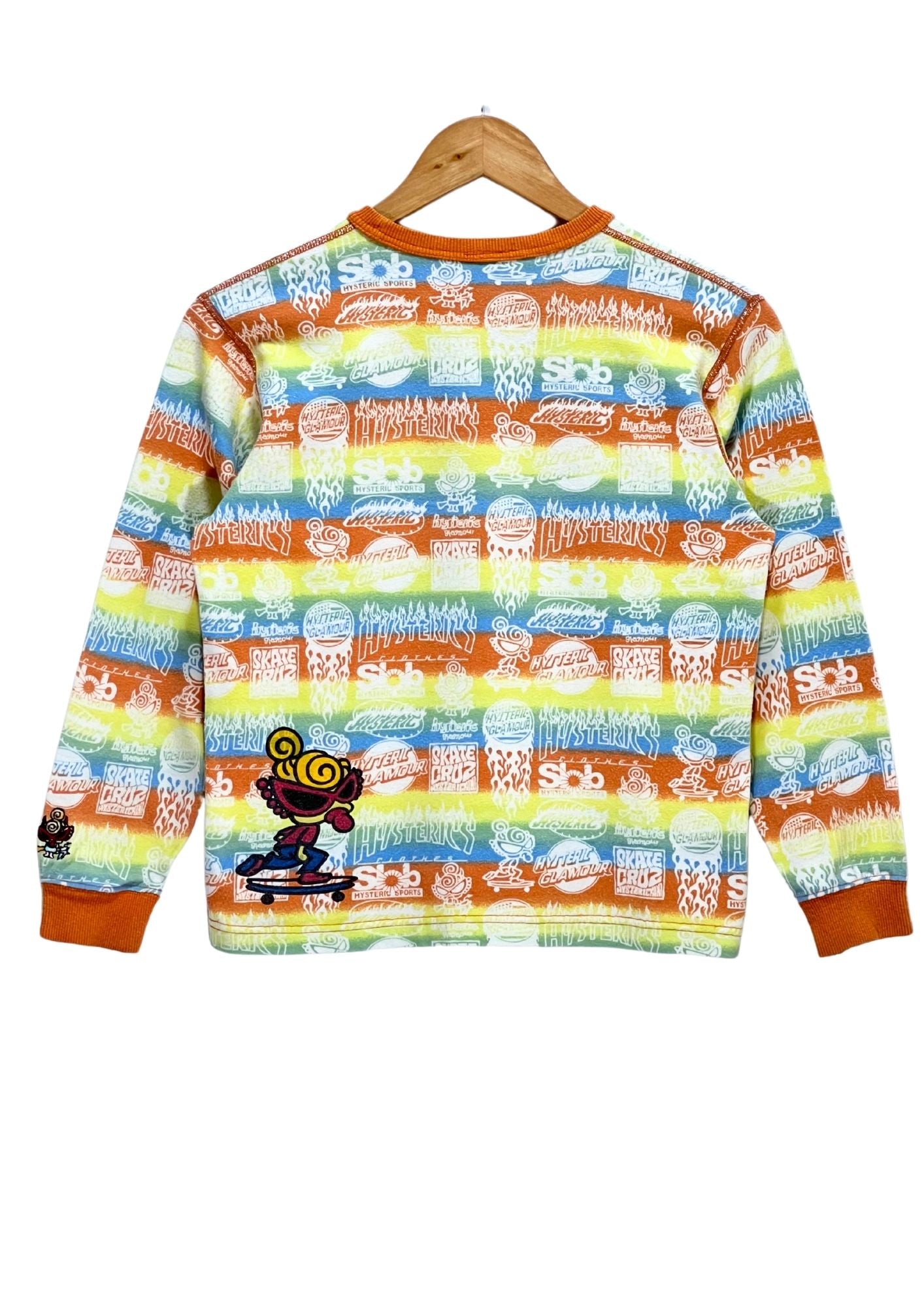Y2K HYSTERIC MINI by HYSTERIC GLAMOUR 'Skate Brand Logos' Baby L/S Shirts (Ladies S-M)