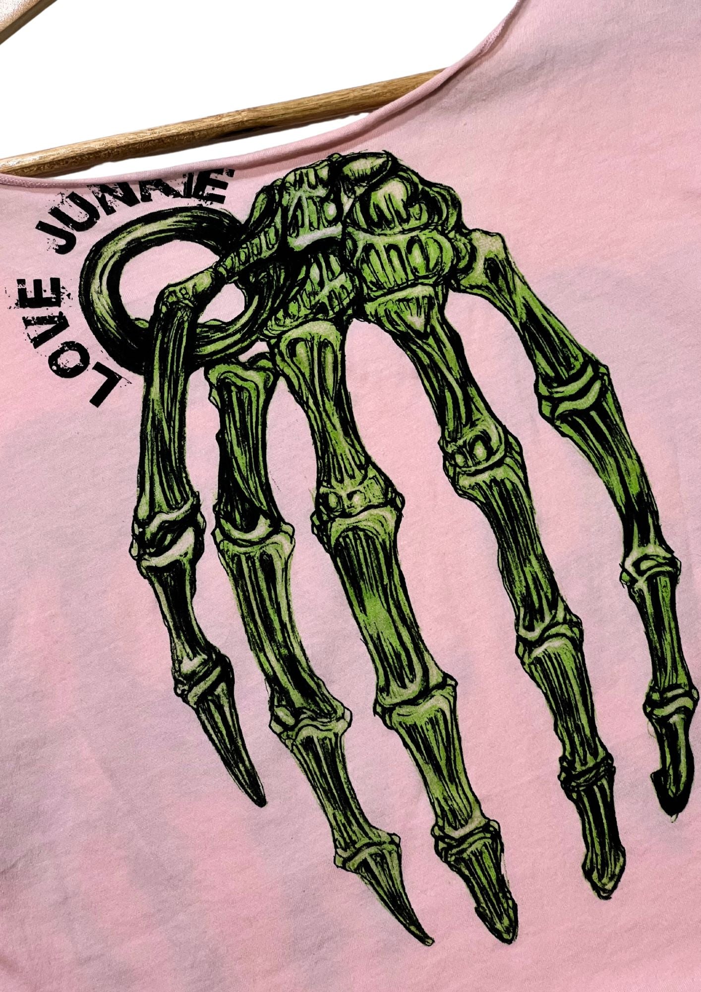 2000s GLAD NEWS 'LOVE JUNKIE' Cropped T-shirt (S)