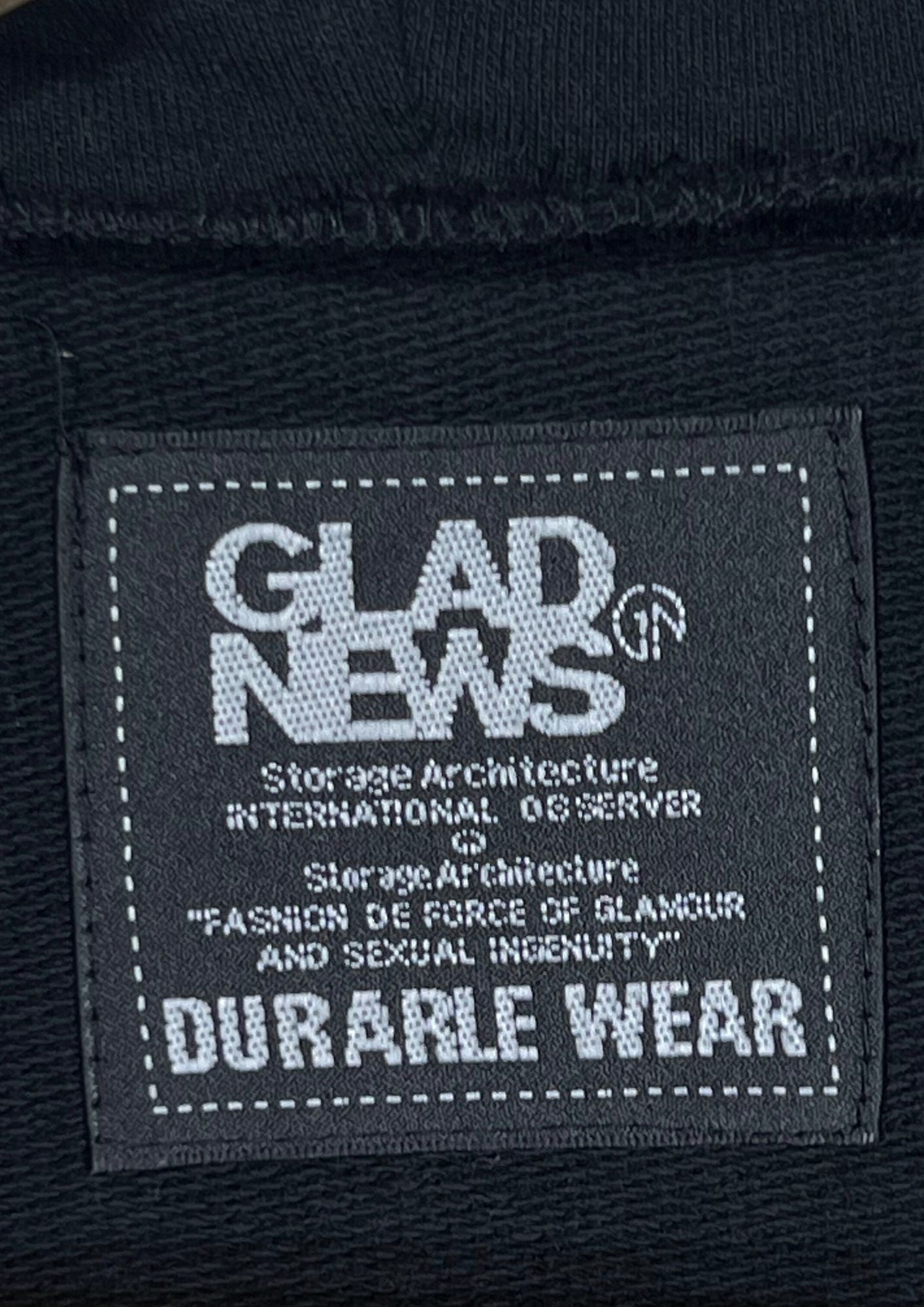 2000s GLAD NEWS 'Skeleton' Full Zip Up Hoodie (Ladies M)
