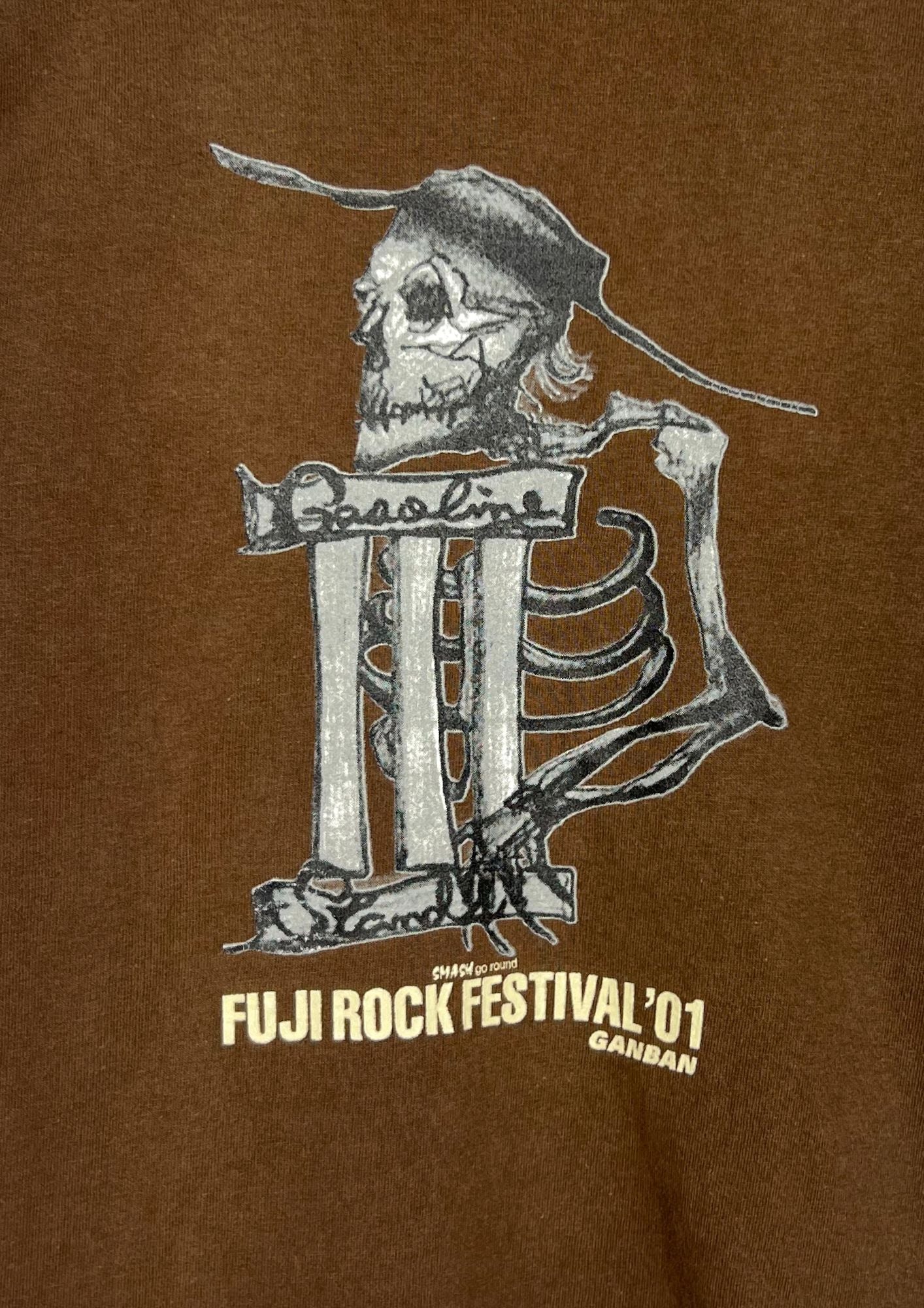 2001 Japanese Band SHERBETS Fuji Rock Festival 01 'Gasoline' T-shirt