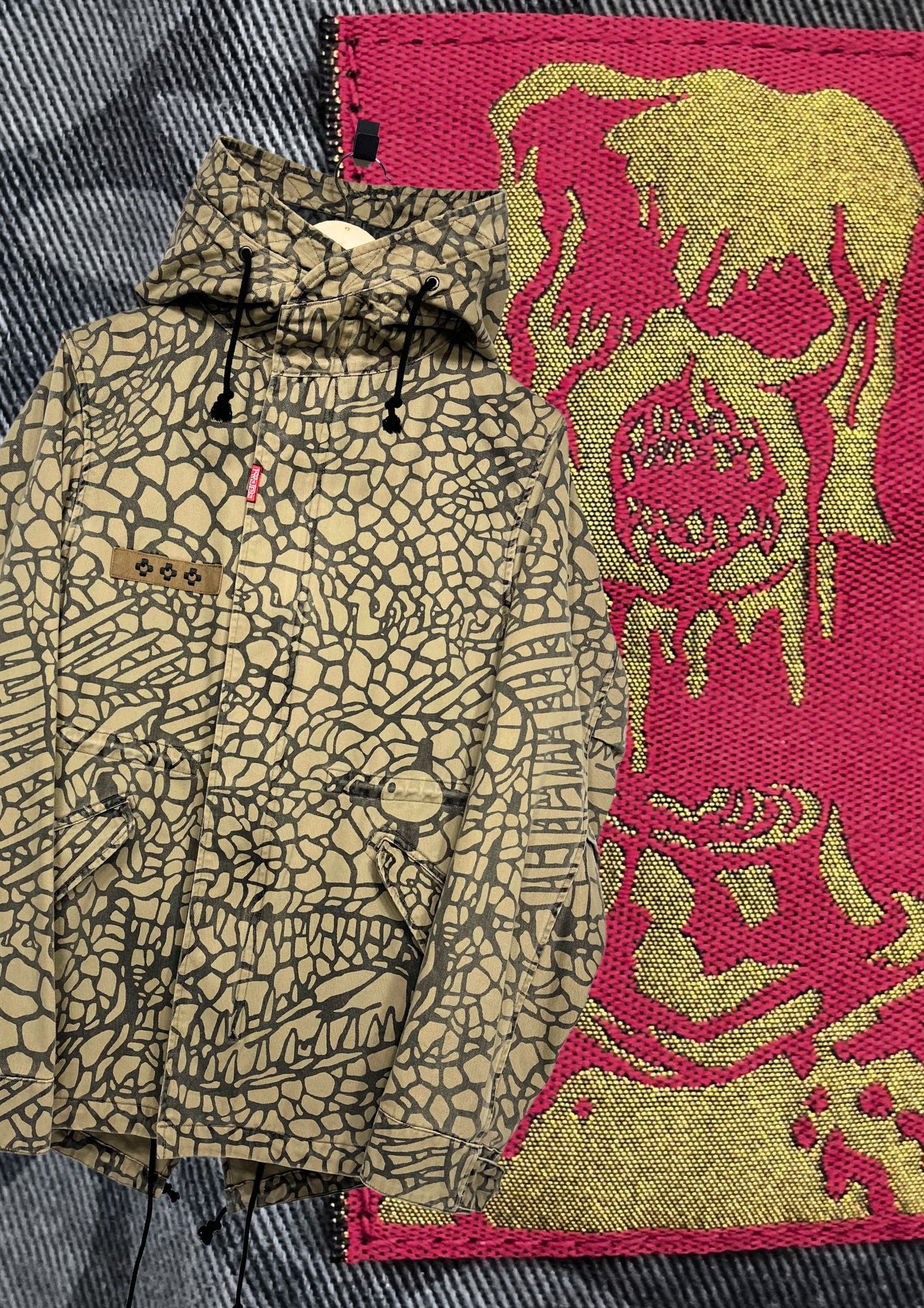 2014 Dorohedoro x MHz Kaiman Camo Zip Up Hoodie Jacket