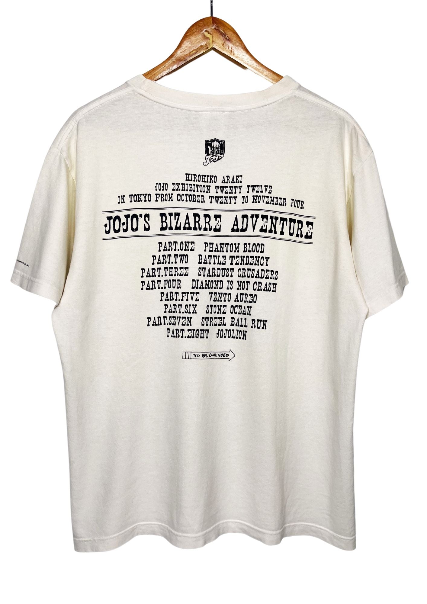 Jojo's Bizarre Adventure Steel Ball Run x Hirohiko Araki Jojo Exhibition T-shirt