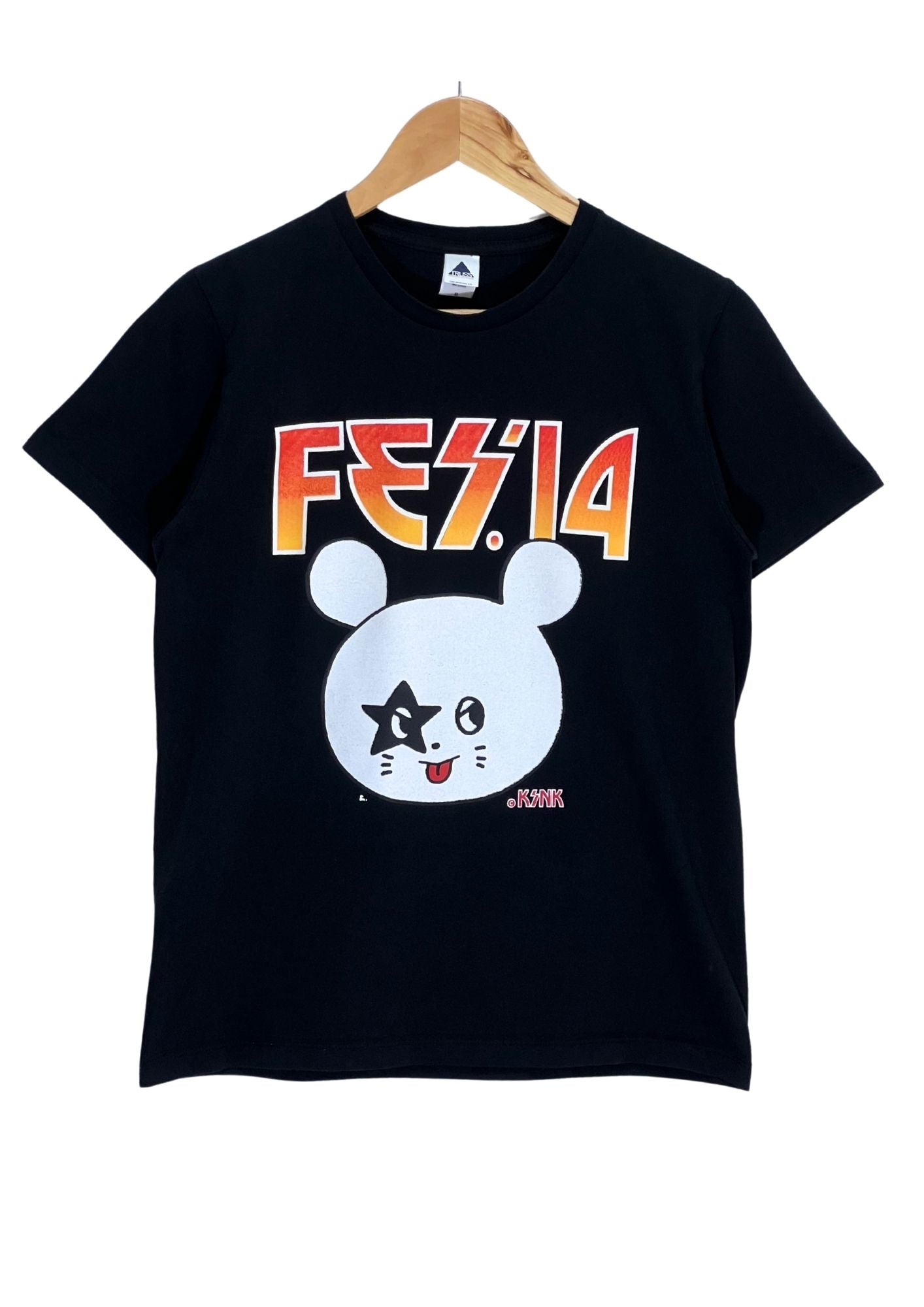 2014 KYUSO NEKOKAMI 'Kiss FEST.14' Japanese Band T-shirt (S)