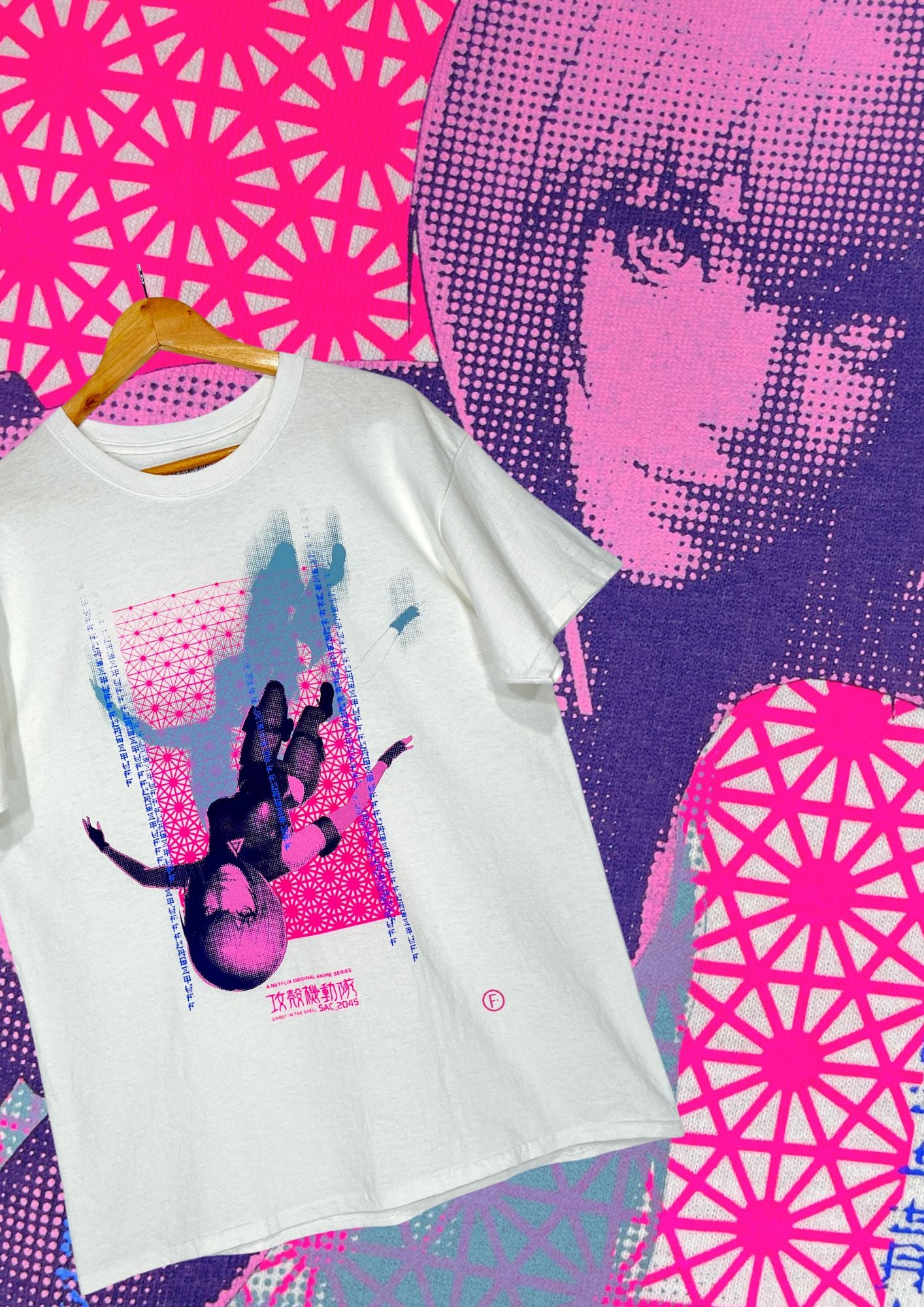 Ghost in the Shell x FLAGSTUFF x Netflix x au 5G Motoko Kasunagi T-shirt