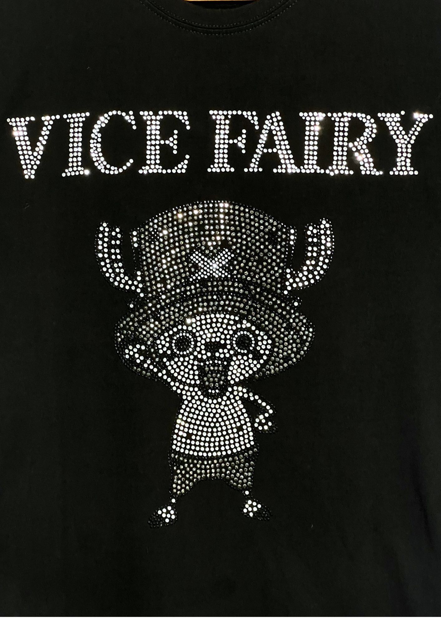 2010 One Piece x VICE FAIRY Rhinestones Chopper T-shirt