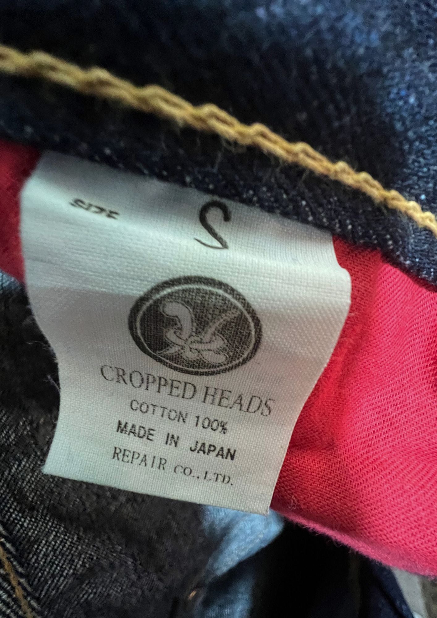 2000s CROPPED HEADS 'Skulls’ Embroidered Denim (29')