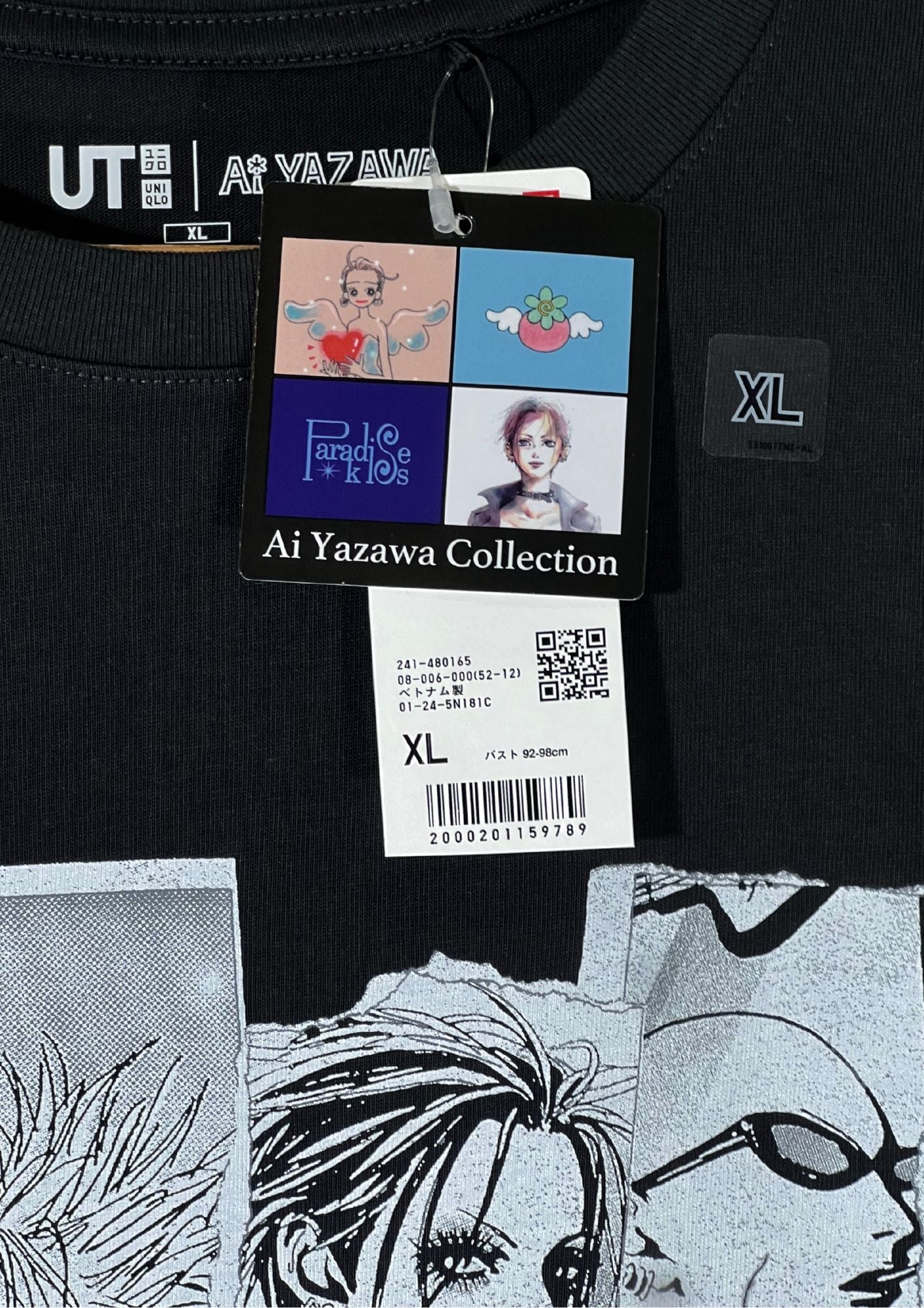2025 Ai Yazawa NANA x UT ‘Black Stones’ T-shirt (Ladies L)