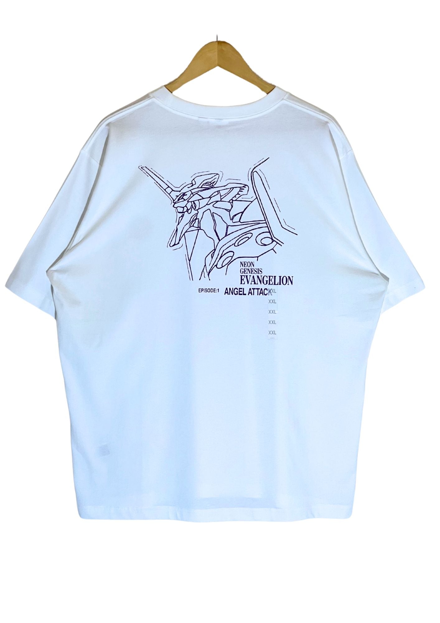 2025 Neon Genesis Evangelion x GU 30th Anniversary of EVANGELION ‘NERV ONLY’ T-shirt (XL)