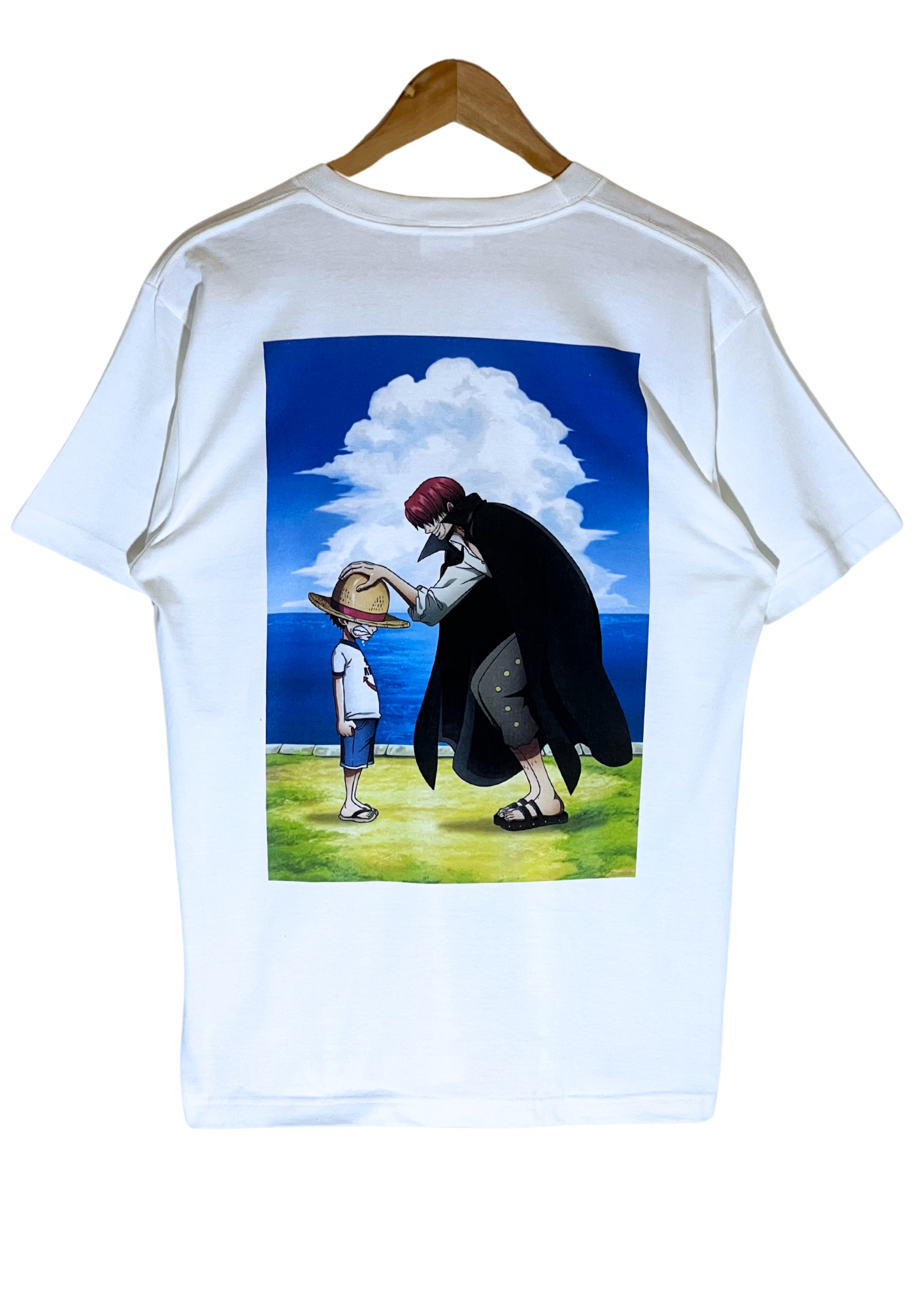 2025 One Piece x Mugiwara Store 25th Anniversary of TV Animation ‘Shanks & Luffy’ T-shirt (M-L)