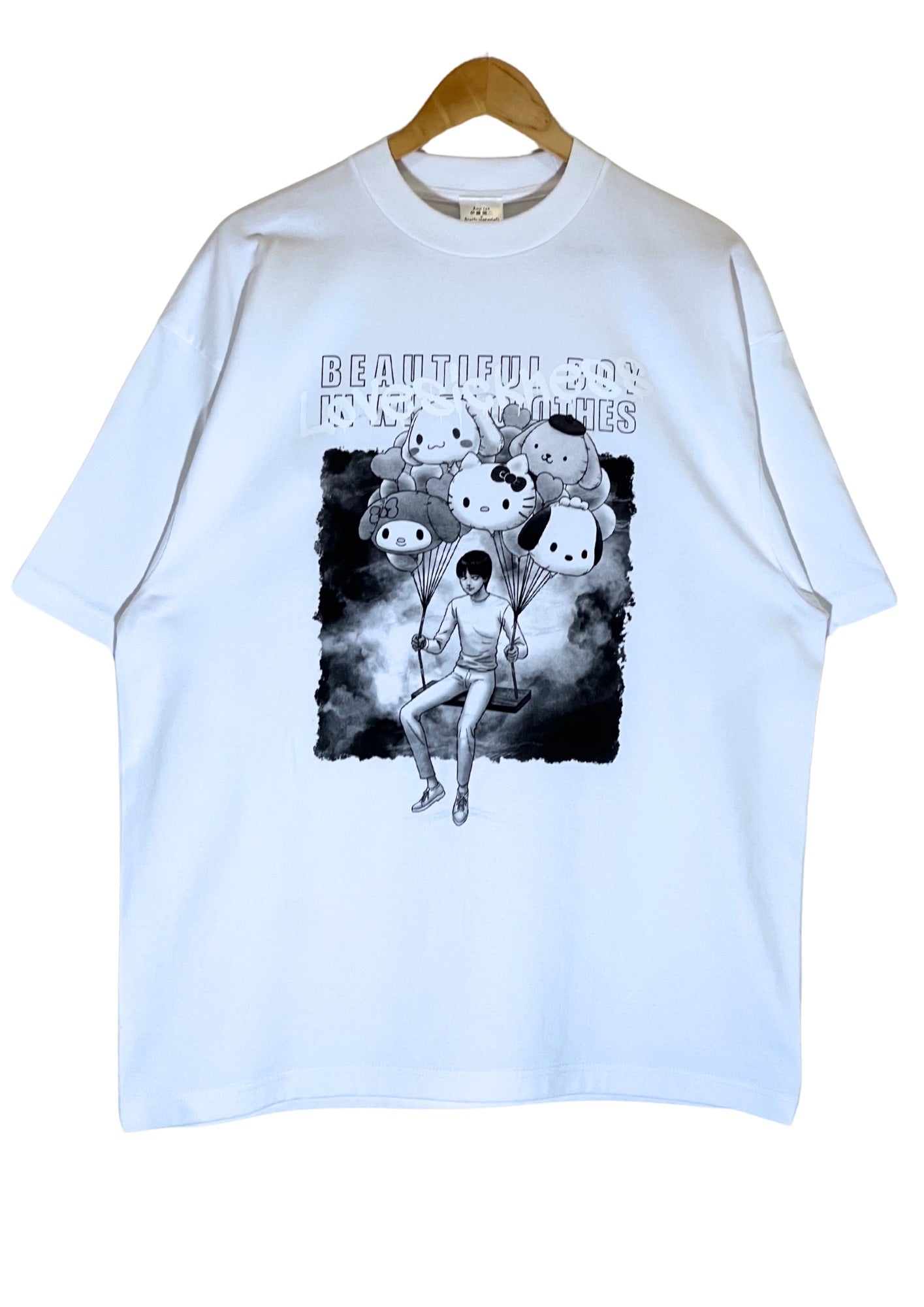 2024 Junji Ito x Hello Kitty Pop-Up Store Limited 'Lovesickness' T-shirt (XL Oversize)