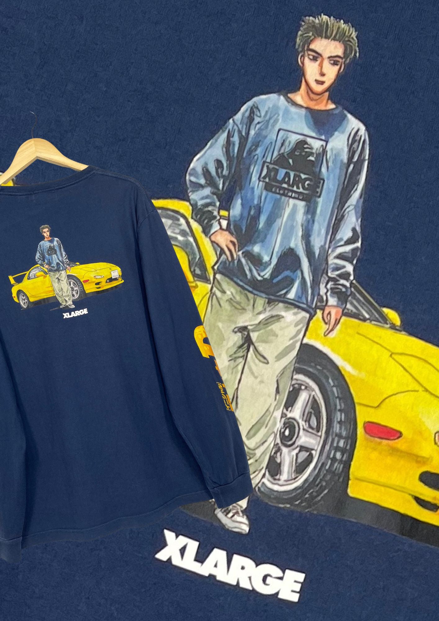 Initial D x X-Large Keisuku Long Sleeve Shirts