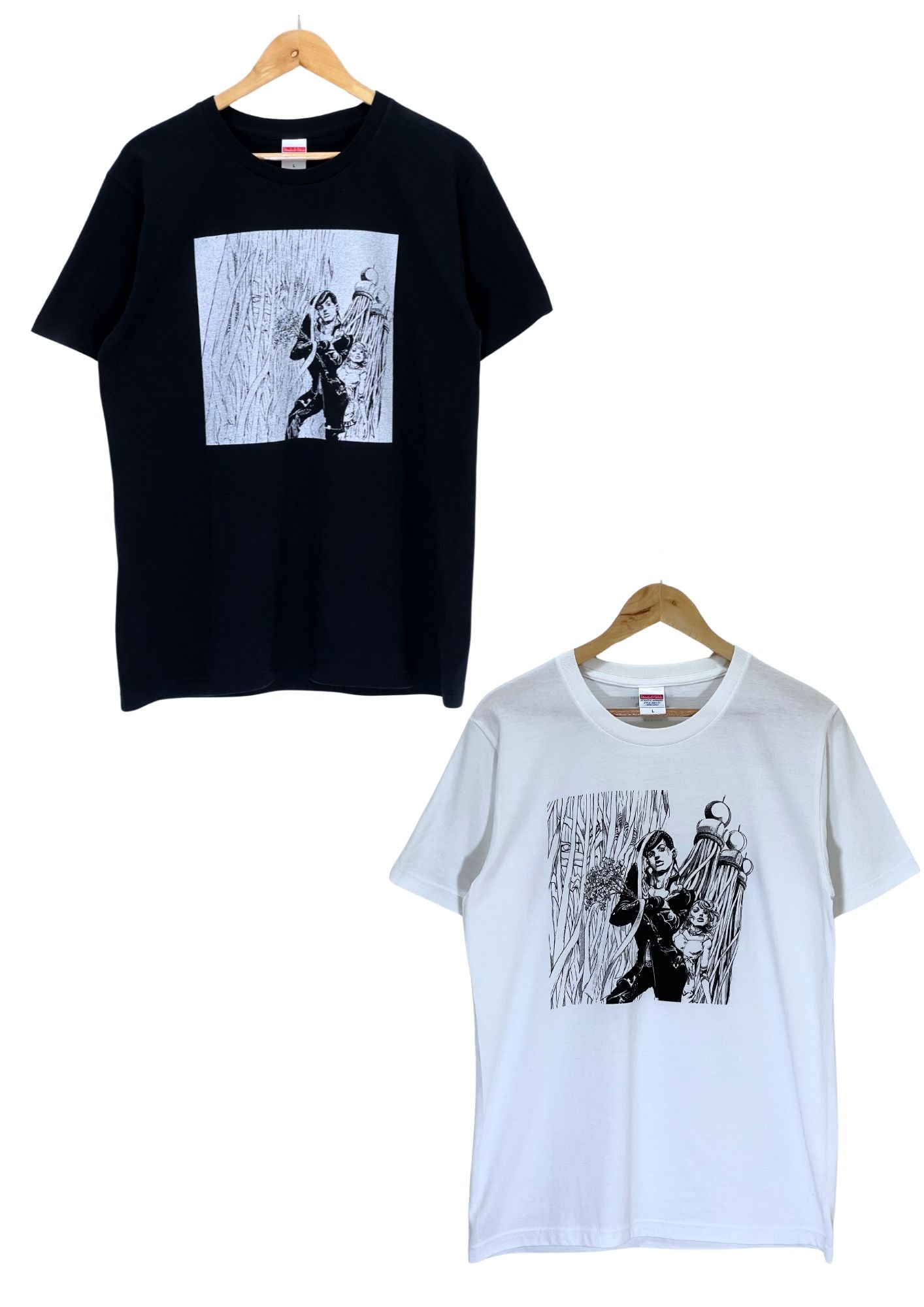 2012 Jojo's Bizarre Adventure x Hirohiko Araki JOJO Exhibition Limited 'Josuke, Reimi & Crazy Diamond' T-shirt (M)
