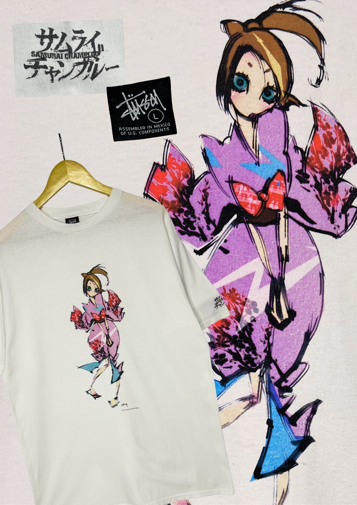 Stussy x Samurai Camploo Fuu T-shirt