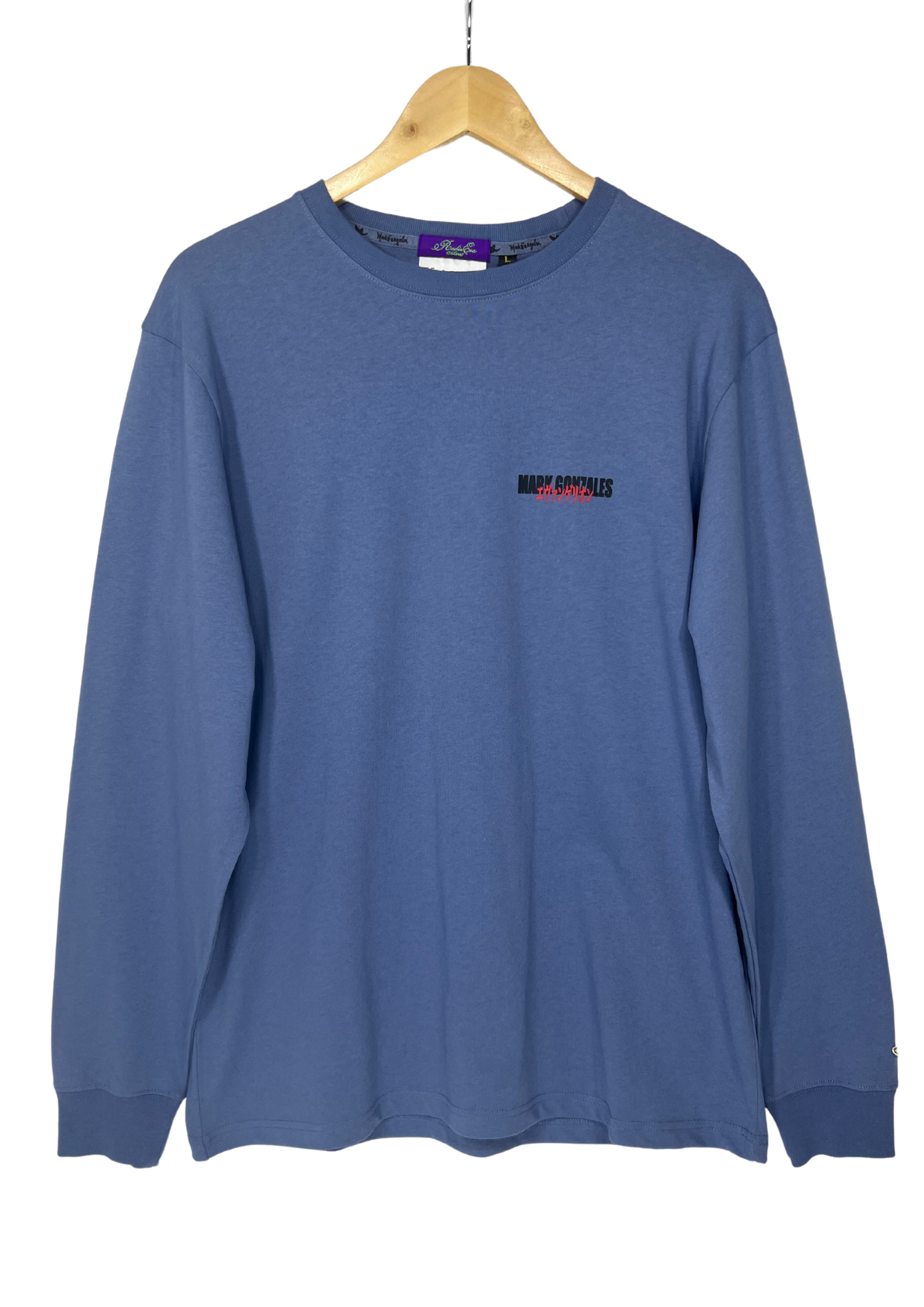 2021 Neon Genesis Evangelion x Mark Gonzales x RADIO EVA Kaworu Long Sleeve Shirt