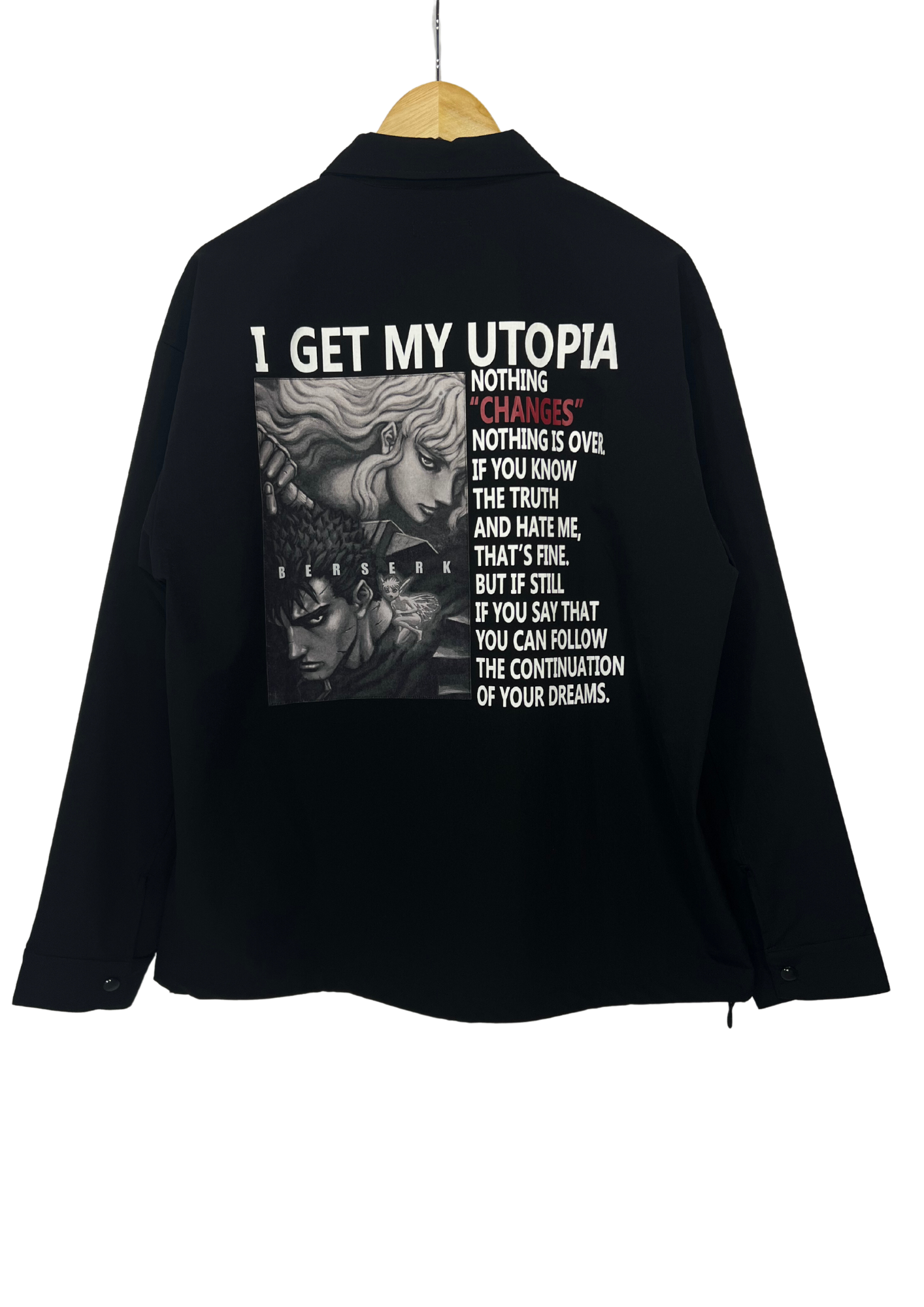 Berserk x Semantic Design I GET MY UTOPIA Coach Jacket