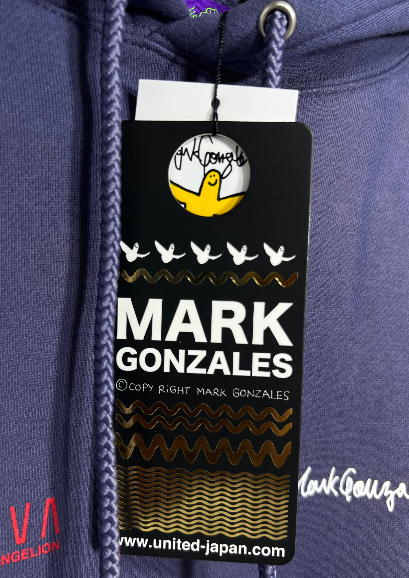 Neon Genesis Evangelion x Mark Gonzales x RADIO EVA Kaworu Hoodie