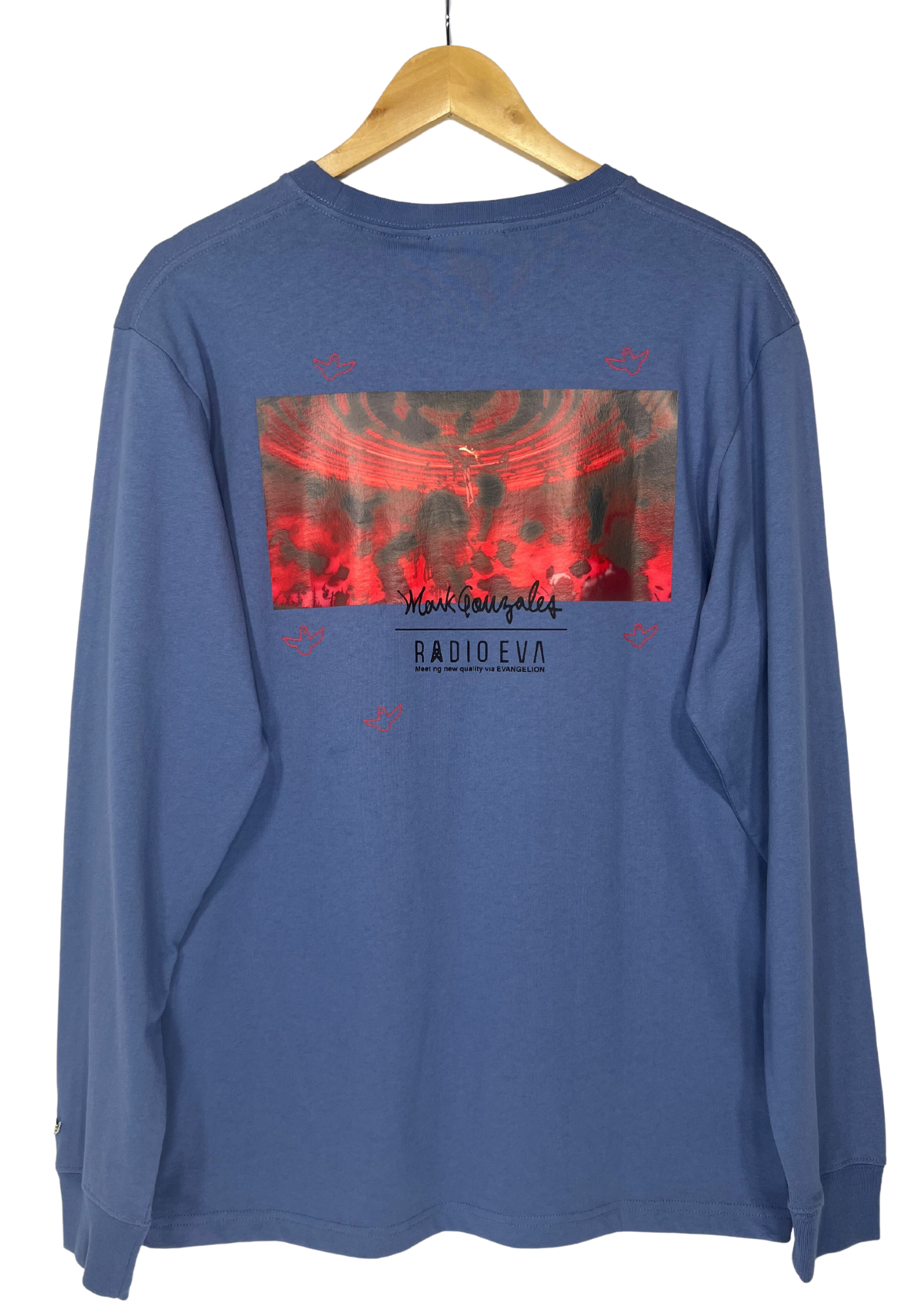 2021 Neon Genesis Evangelion x Mark Gonzales x RADIO EVA Kaworu Long Sleeve Shirt