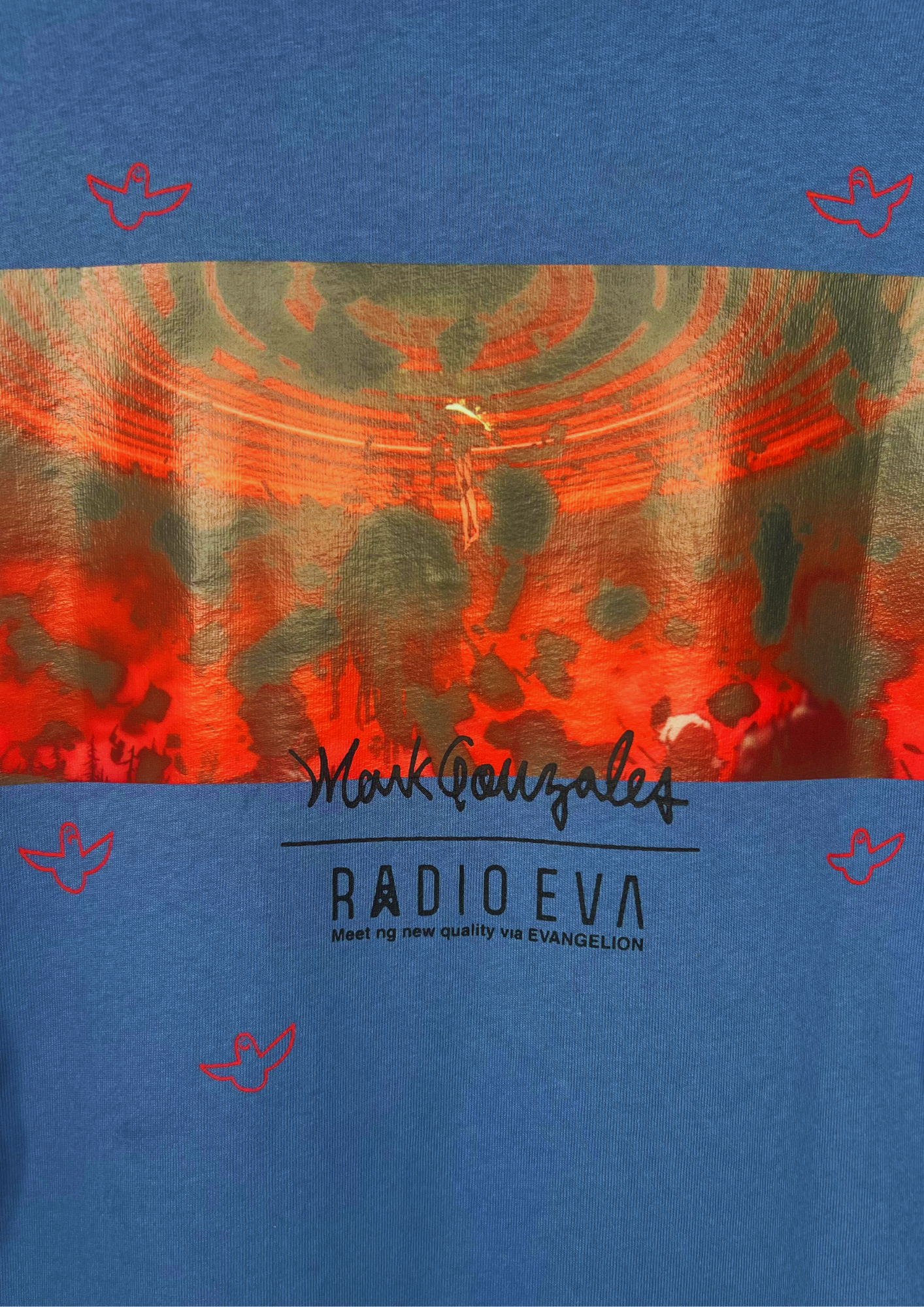 2021 Neon Genesis Evangelion x Mark Gonzales x RADIO EVA Kaworu Long Sleeve Shirt
