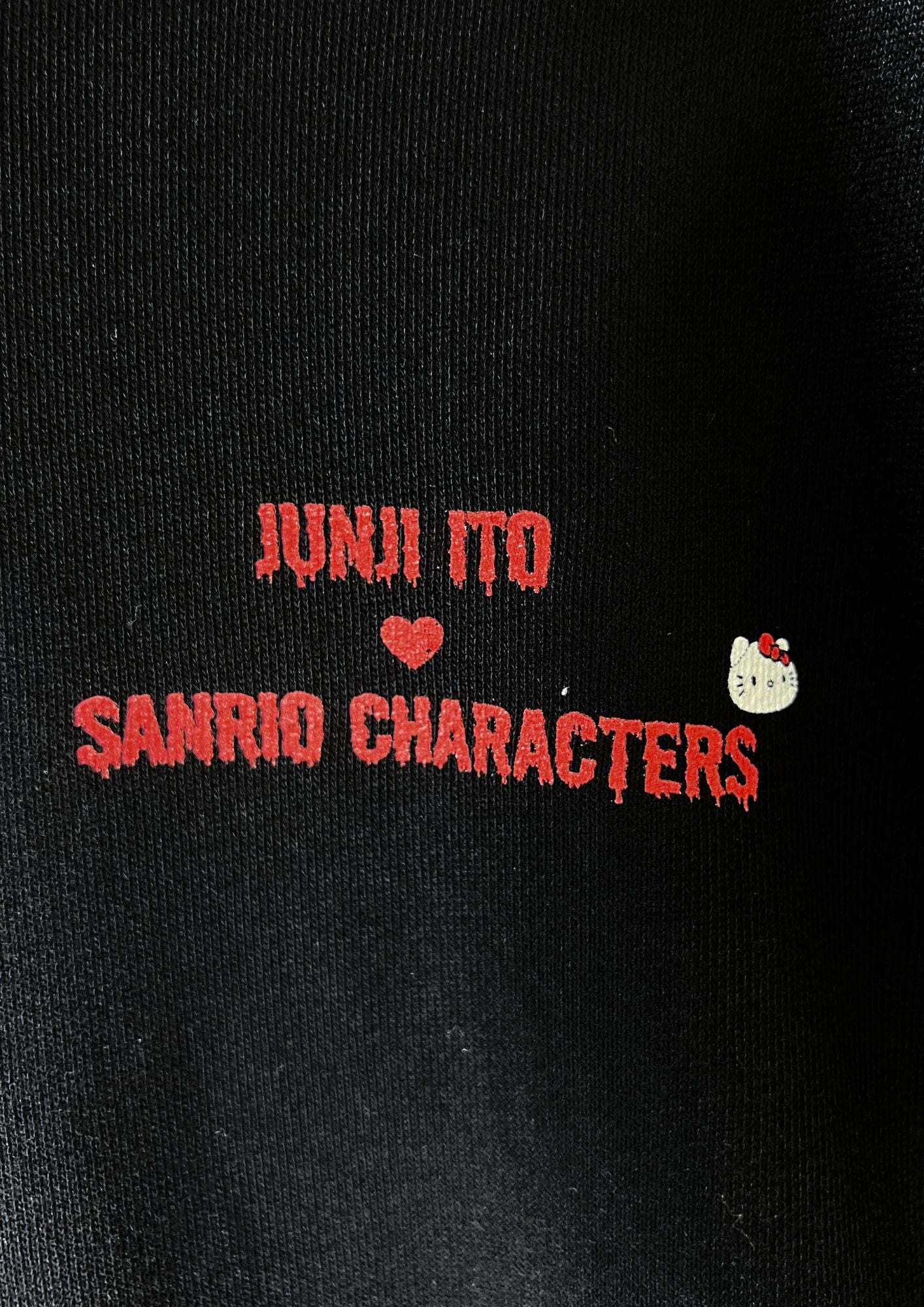 2024 Junji Ito x Sanrio Characters 'Tomie & Hello Kitty' Limited Collaboration Hoodie (XL)
