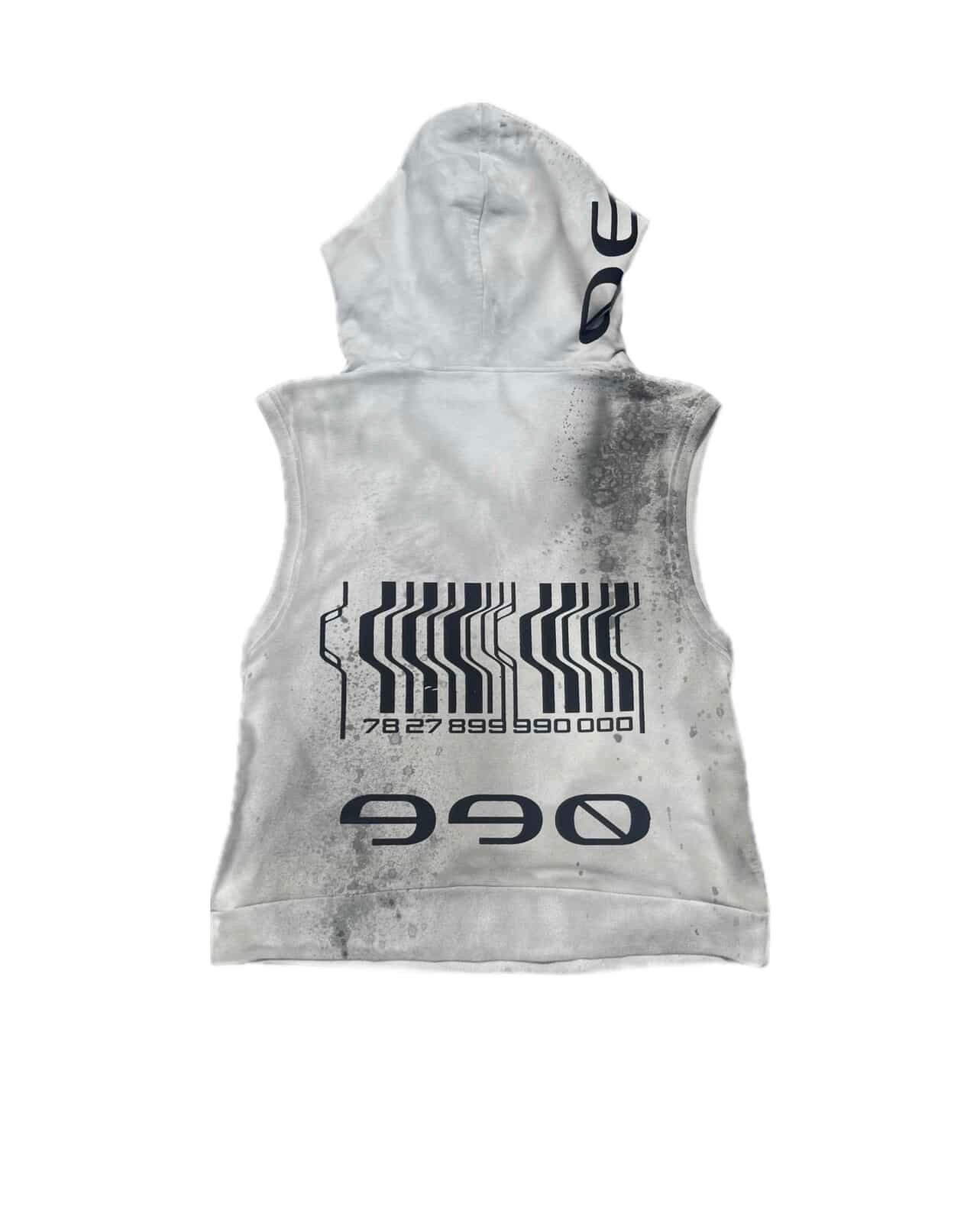 FORMULA-7 FXS 990 BARCODE SLEEVELESS HOODIE (Mens S) Custom 1/1